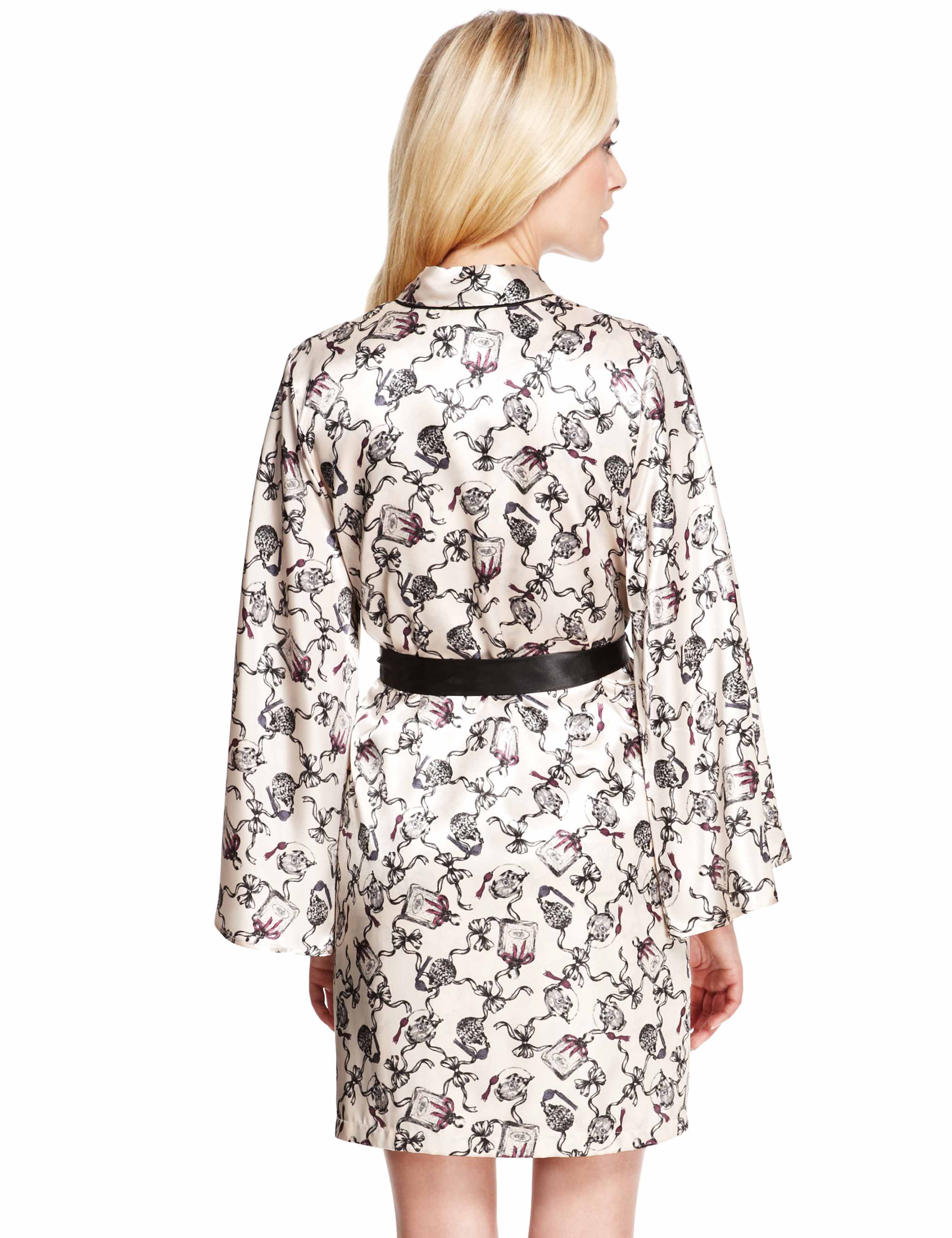 Bow Satin Dressing Gown 4 of 5