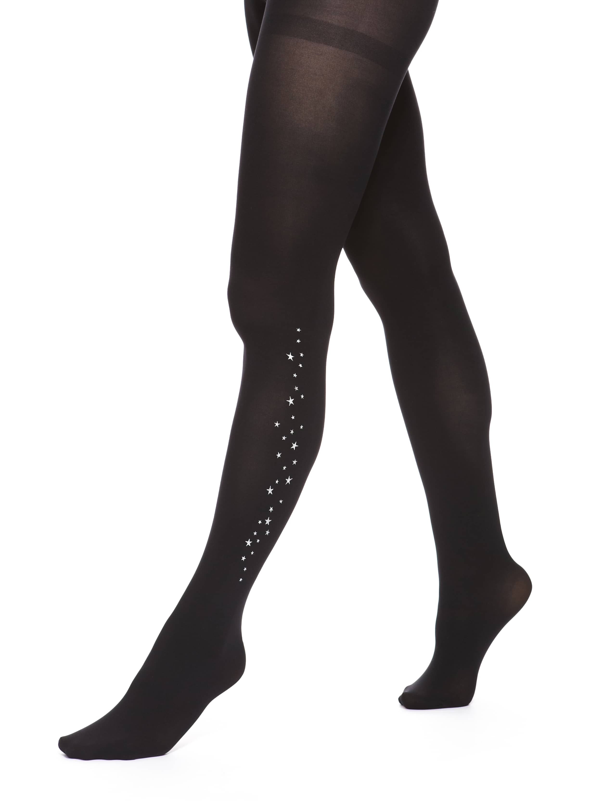 60 Denier Halloween Star Opaque Tights 1 of 3