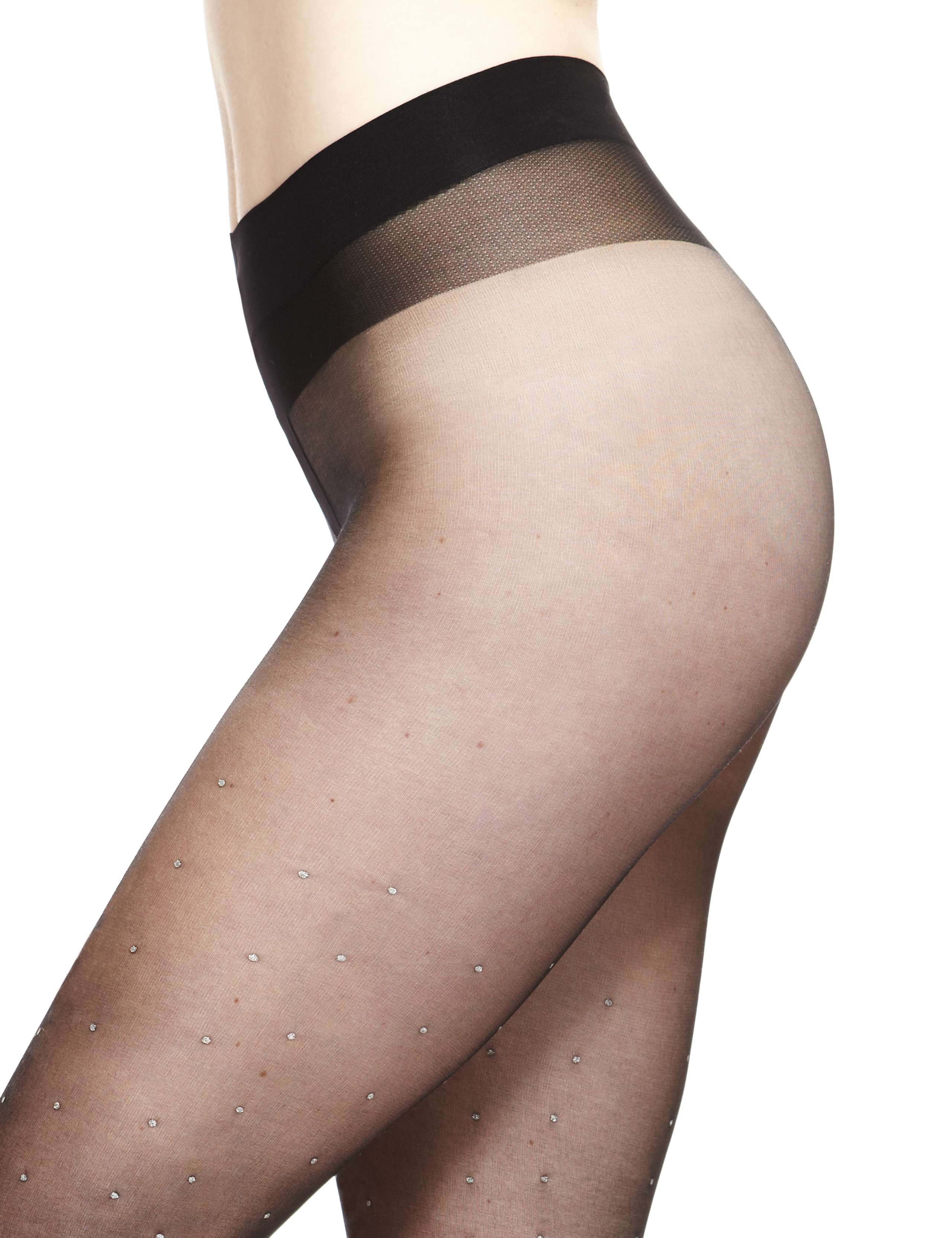 Hi Heel™ Hosiery Cushioned 10 Denier Spotted Tights 3 of 3