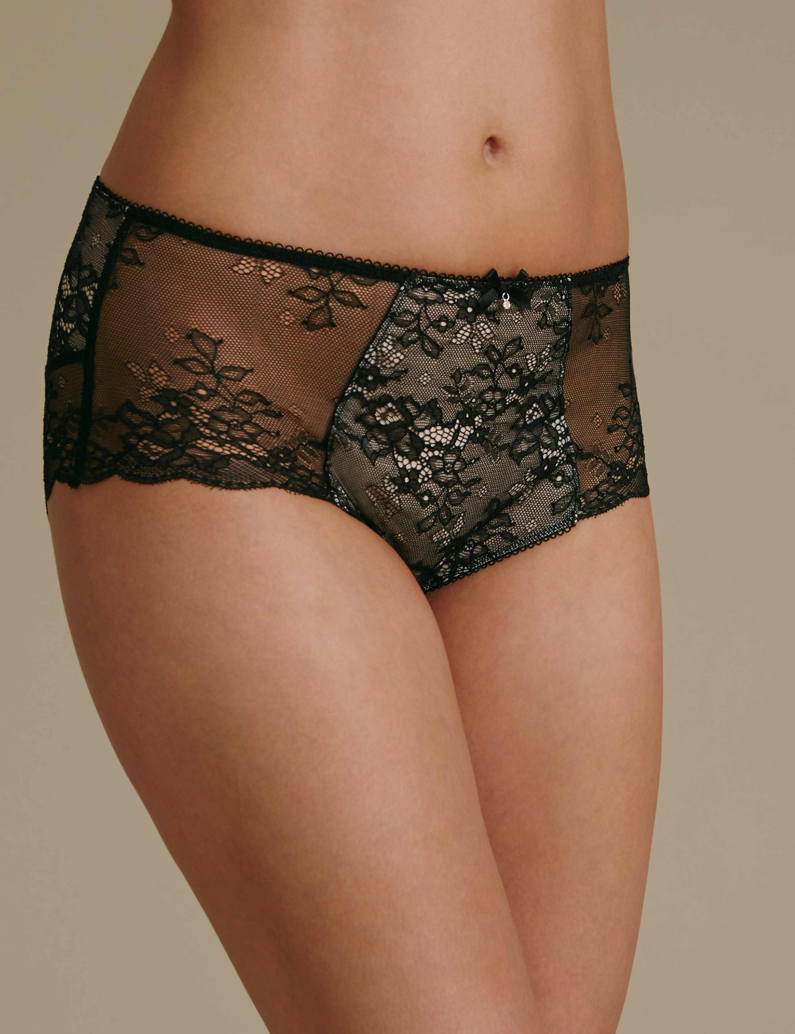 Lace High Rise Shorts 1 of 3