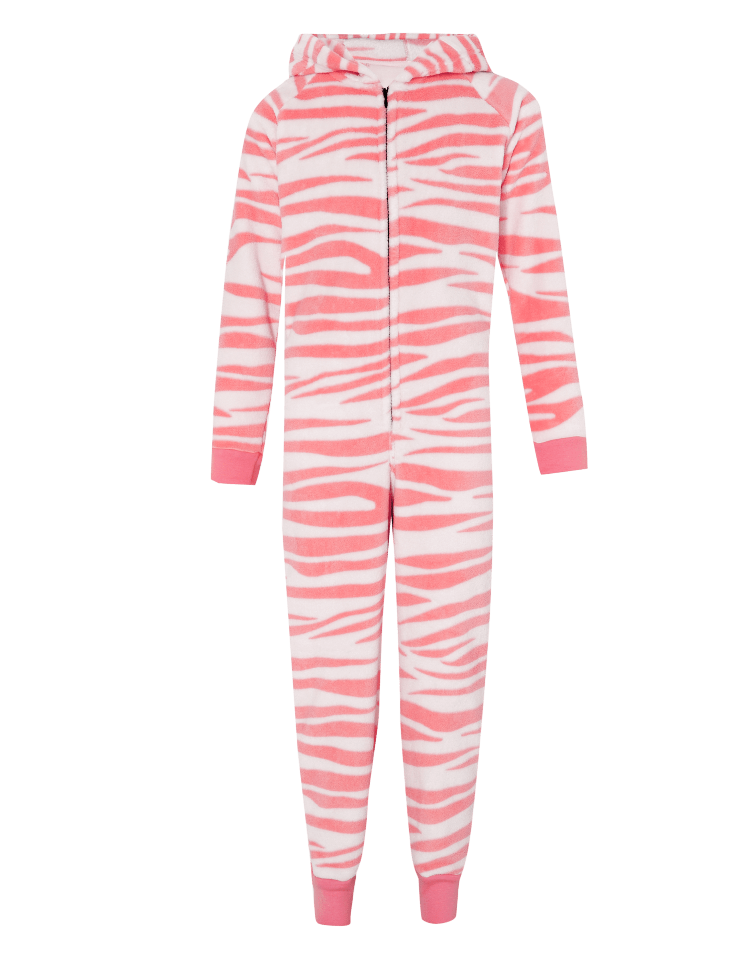 Hooded Soft & Cosy Zebra Fleece Onesie (6-16 Years) 2 of 5