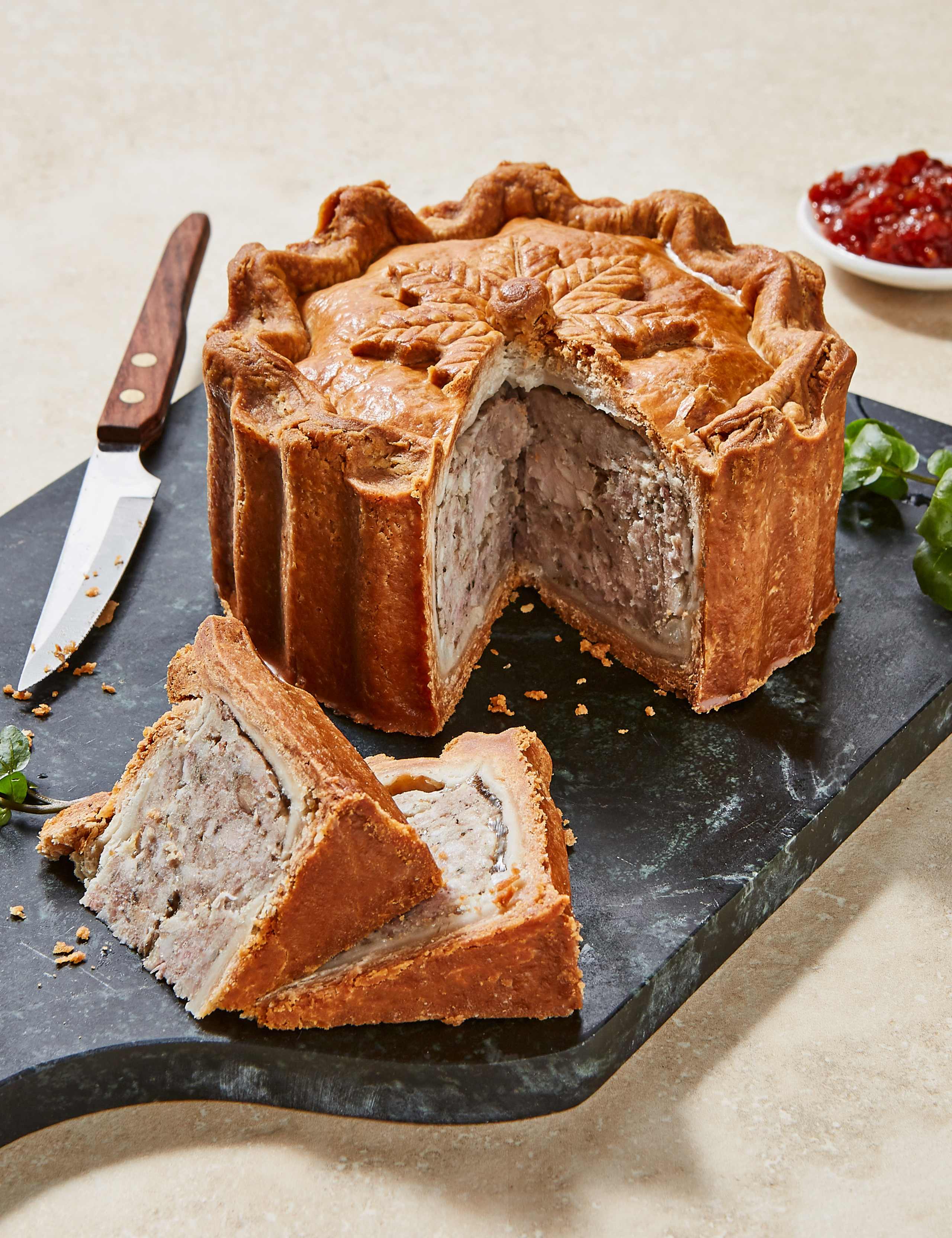Festive Turkey, Chestnut & Bacon Pork Pie (Serves 8) - Last day to Collect 19th December 1 of 1