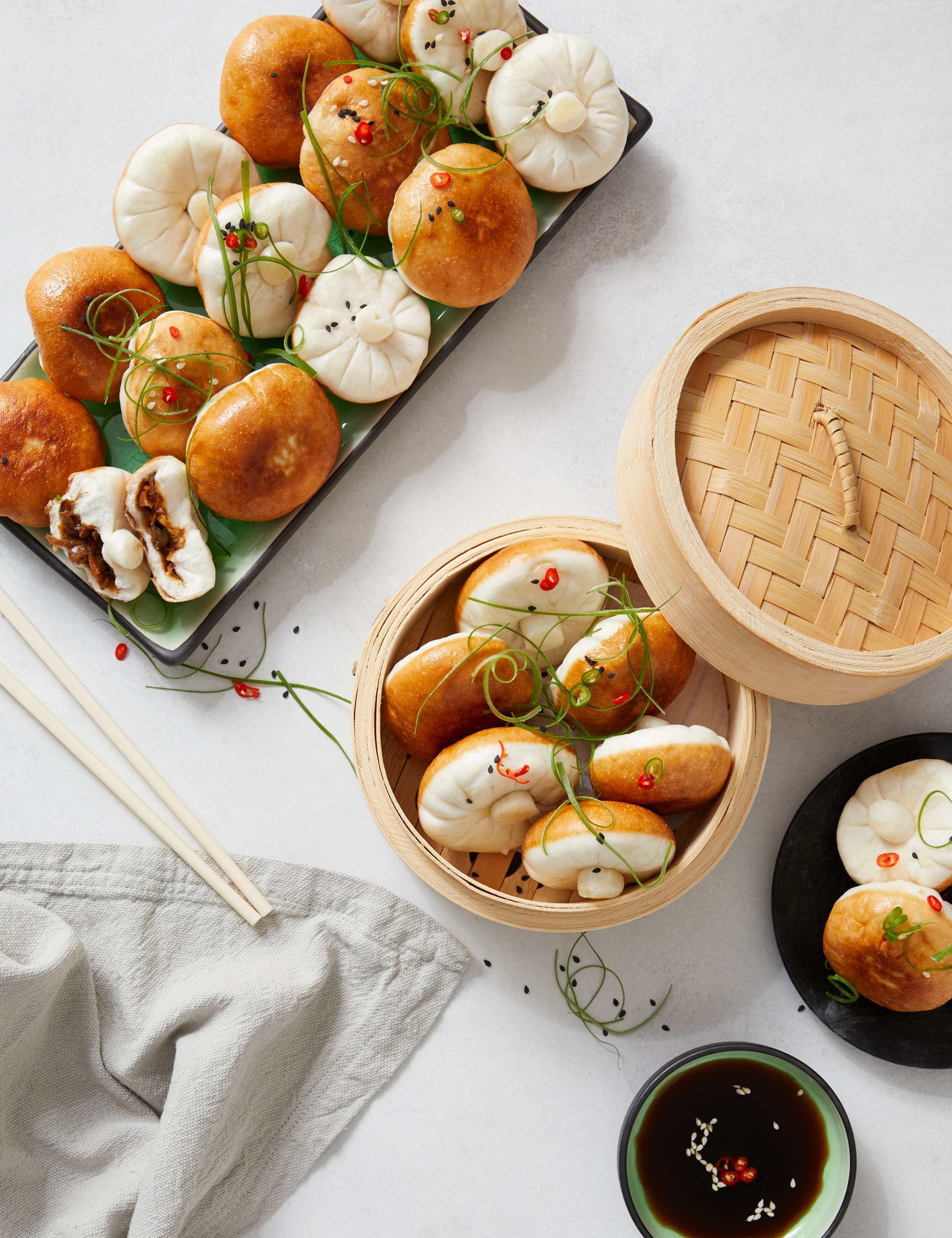 24 Mushroom Steamed Buns (24 Pieces) - (Last Collection Date 30th September 2020) 1 of 2