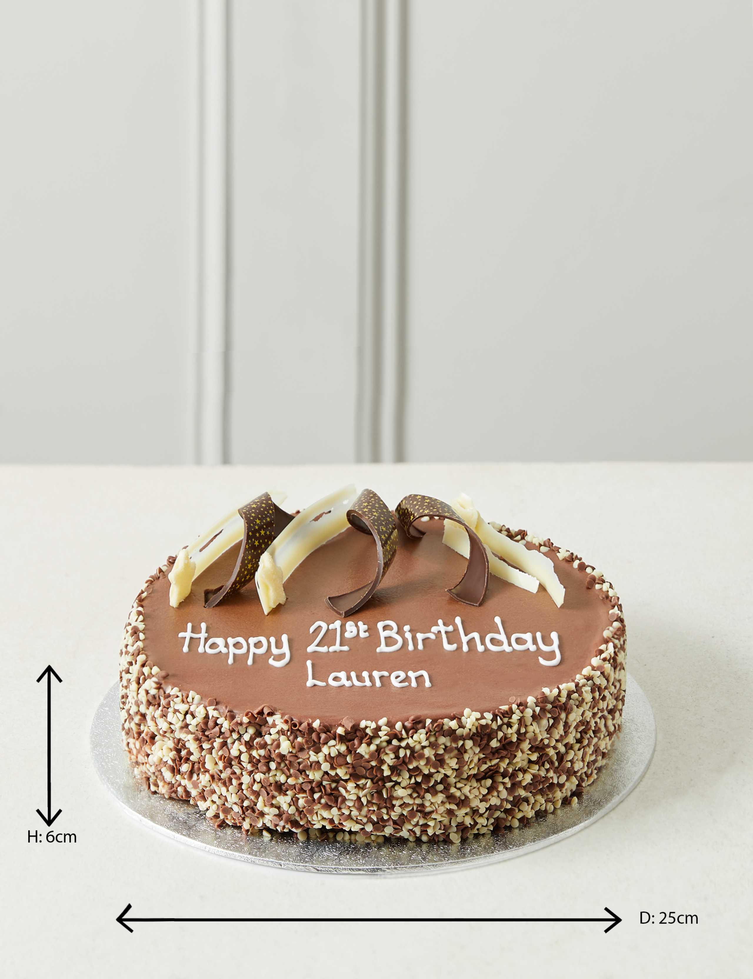 Personalised Extremely Chocolatey Party Cake (Serves 25) 6 of 7