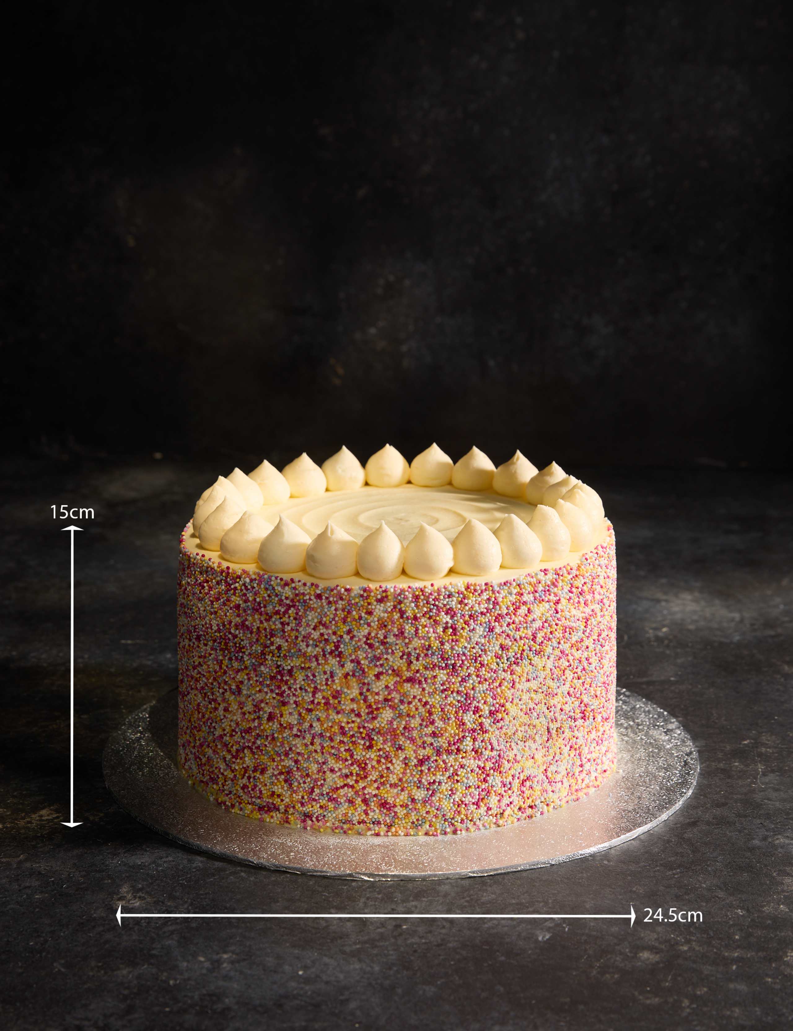 Personalised Extra Large Rainbow Layer Cake (Serves 32) 4 of 6