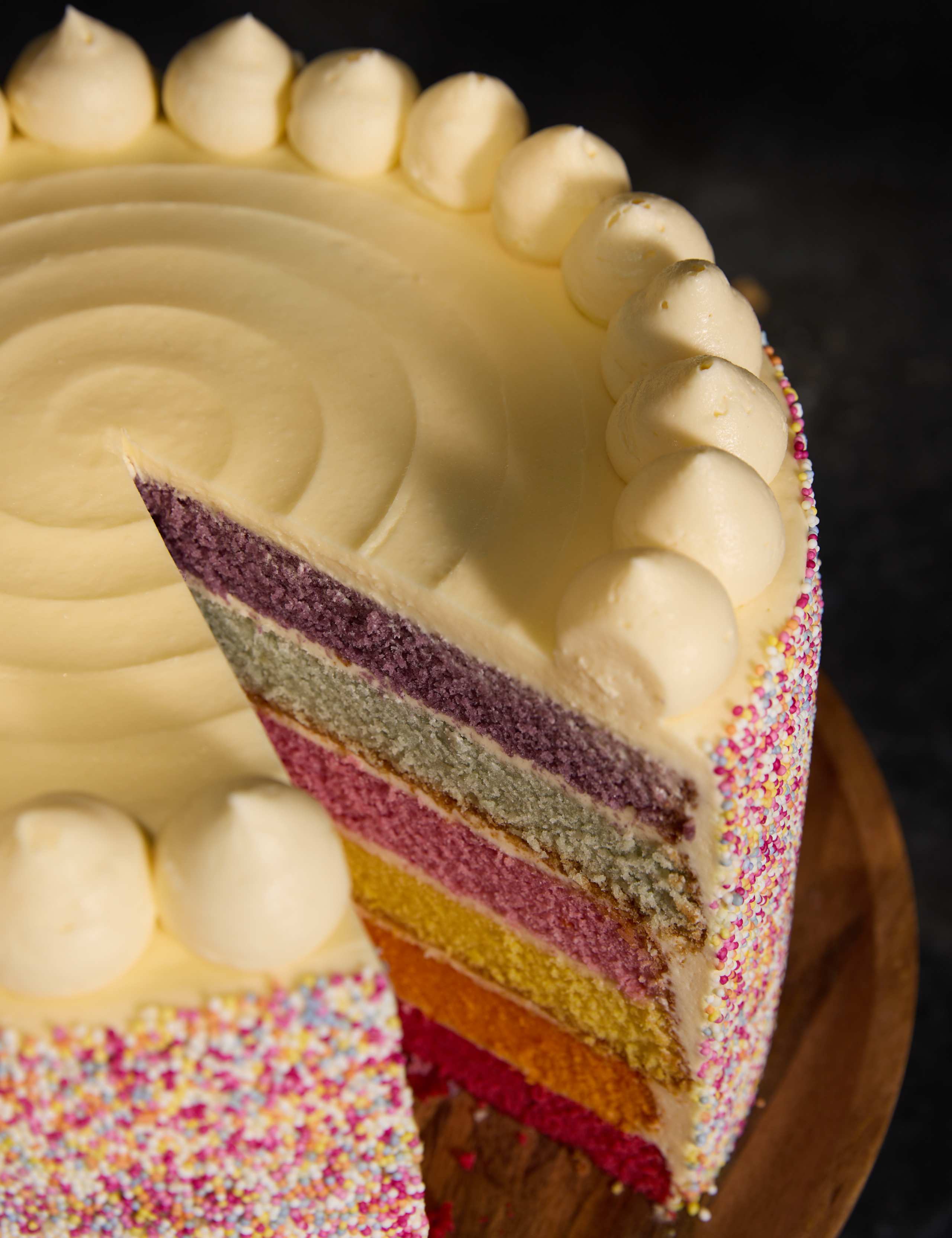 Personalised Extra Large Rainbow Layer Cake (Serves 32) 2 of 6