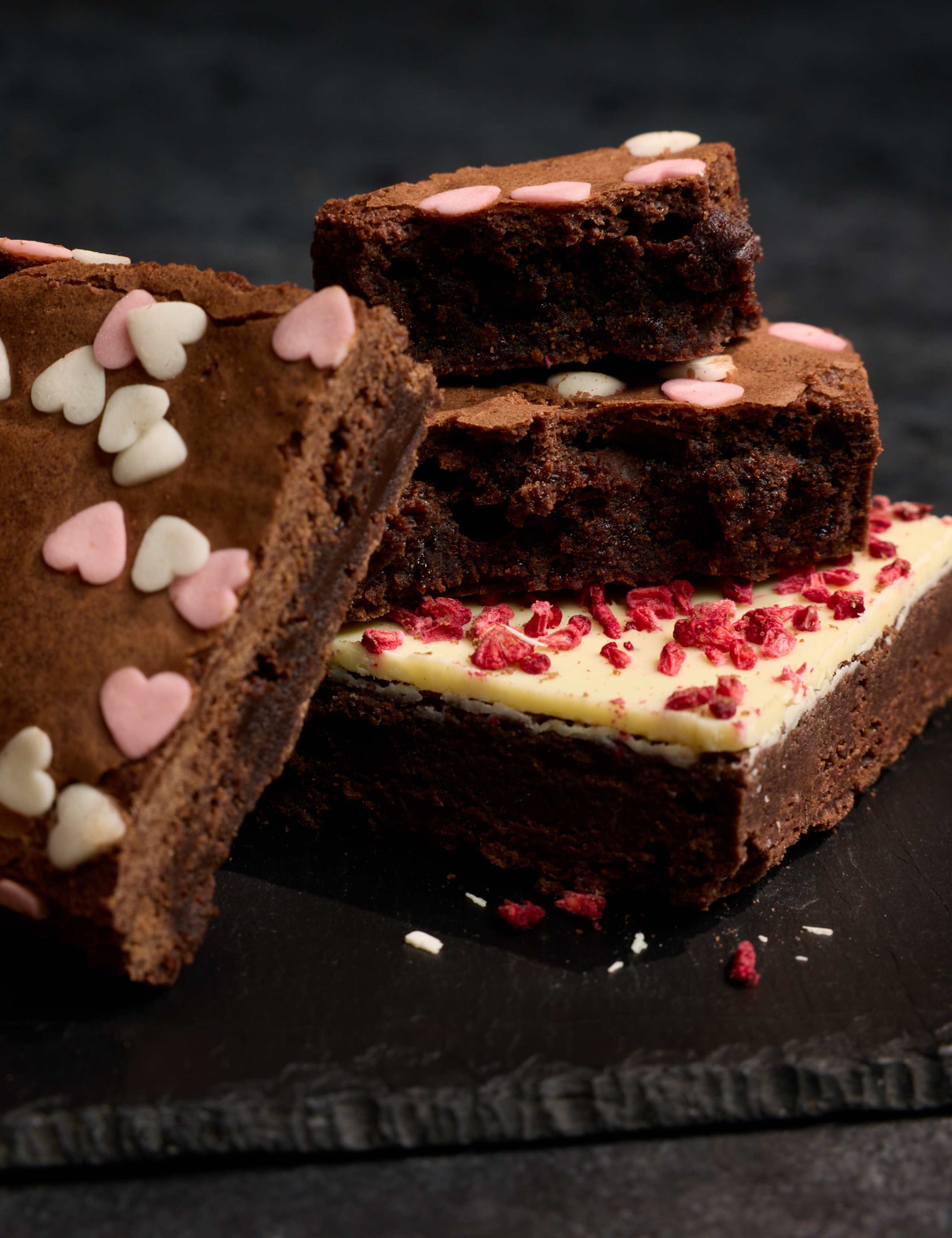 3 White Chocolate & Raspberry Topped & 3 Indulgent Chocolate Brownies 2 of 4