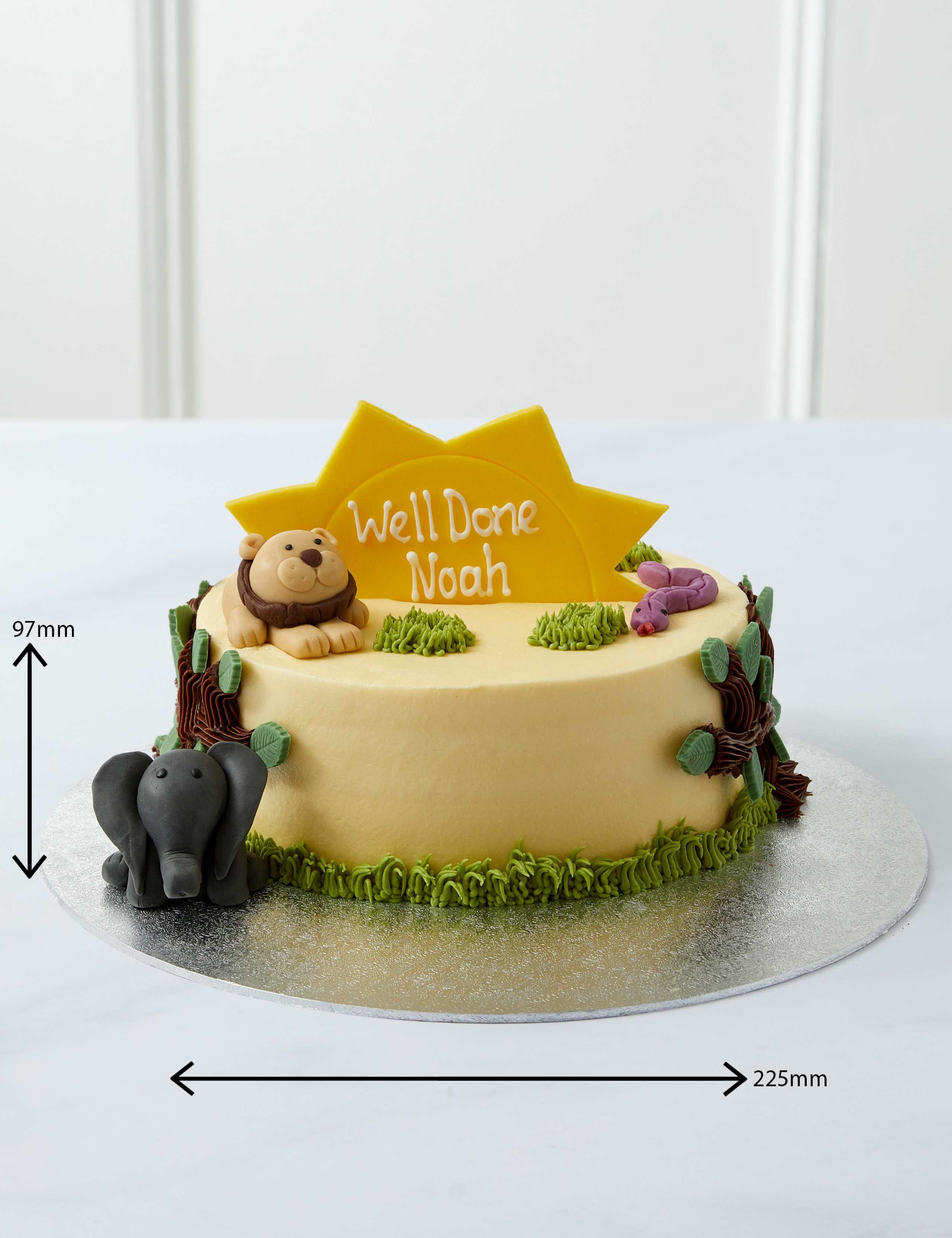 Personalised Safari Cake (Serves 20) 4 of 7