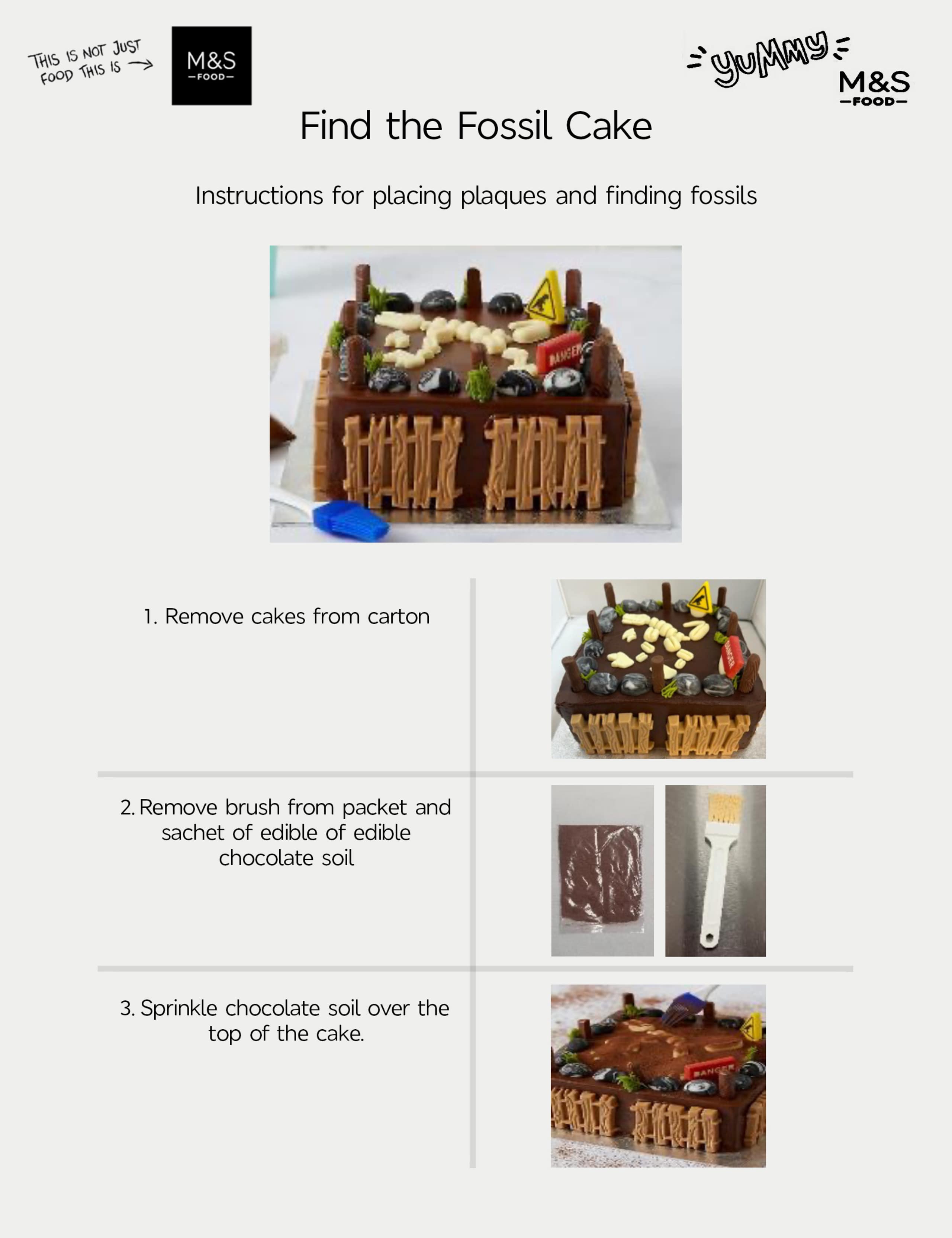 Find the Fossil Cake (Serves 28) 6 of 8