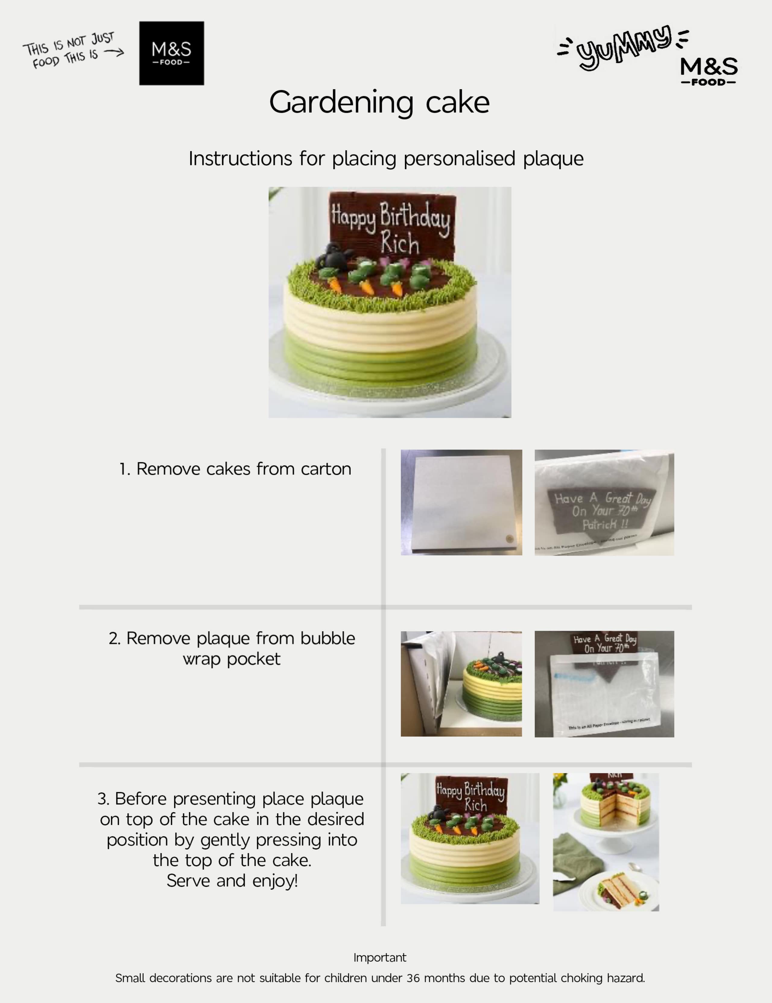 Personalised Gardening Cake (Serves 20) 7 of 8