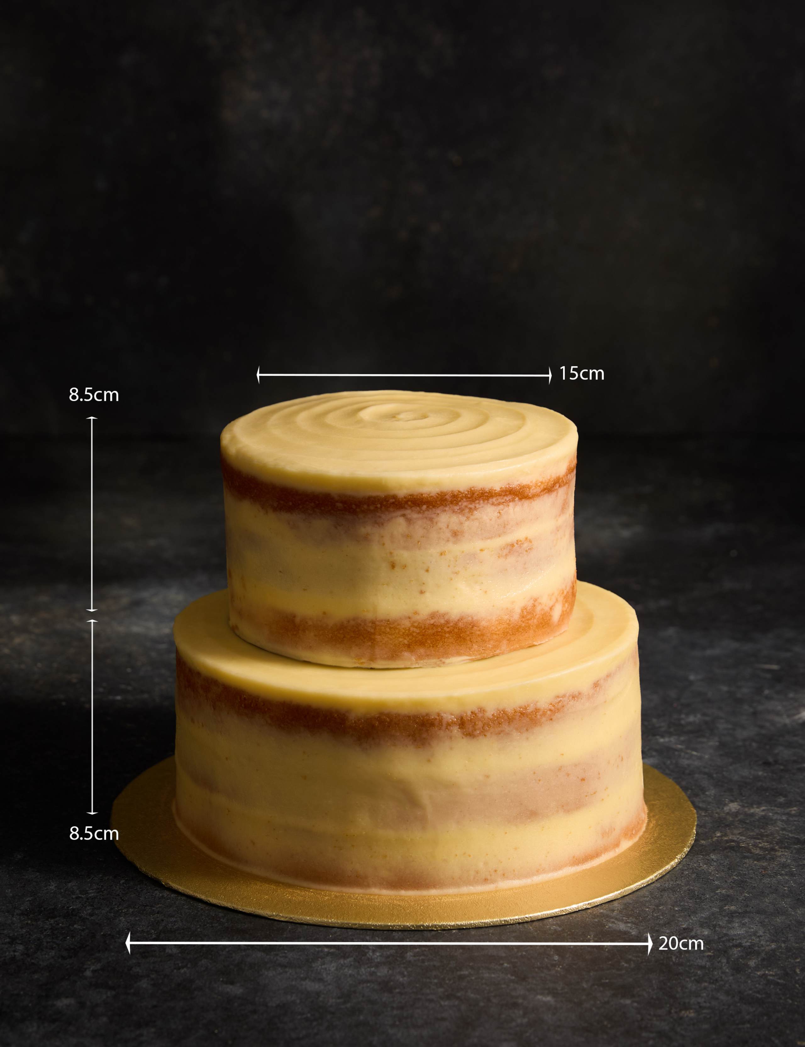 Lemon Two Tier Naked Cake (Serves 36) 4 of 7