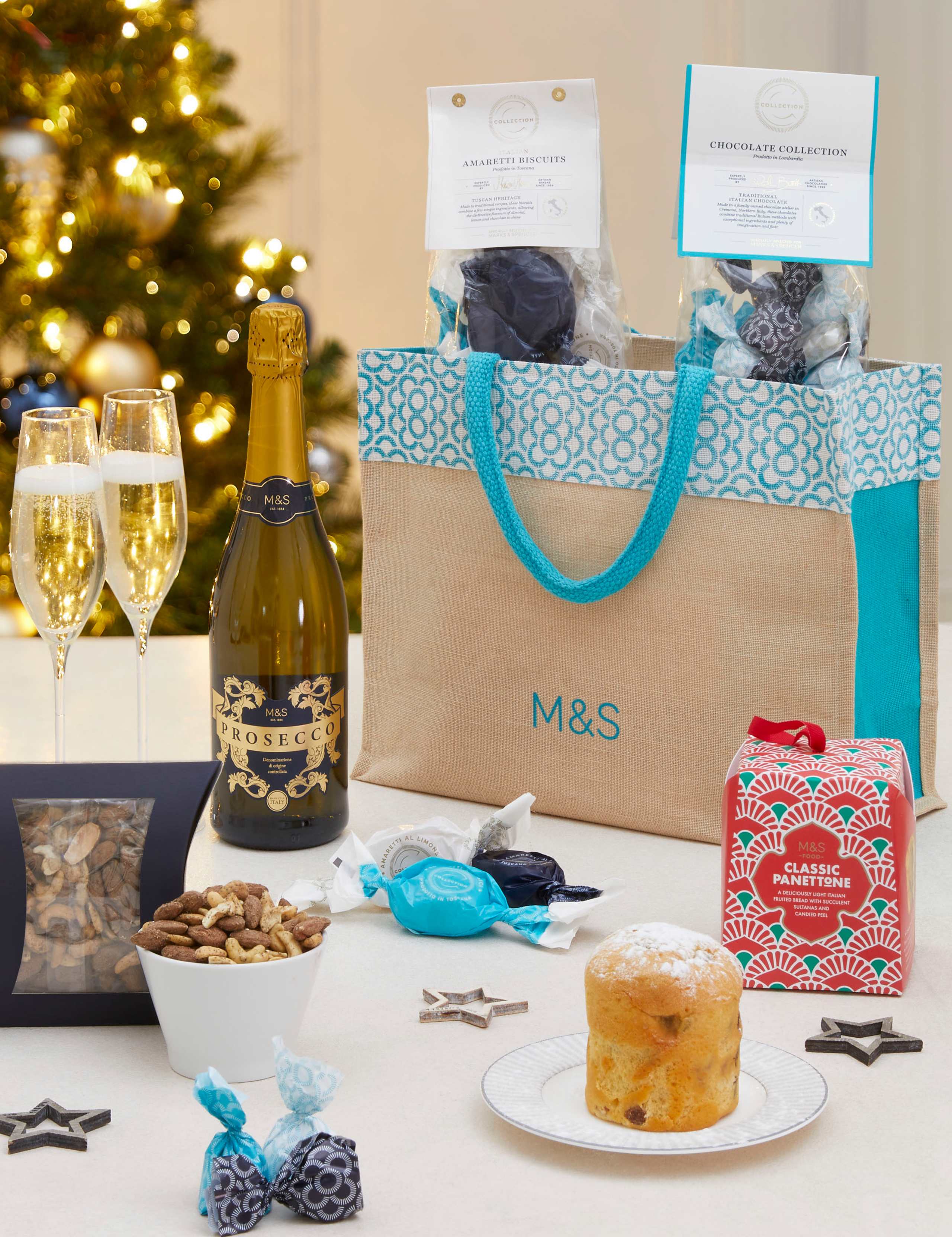 Italian Prosecco & Chocolate Festive Gift Bag 1 of 4