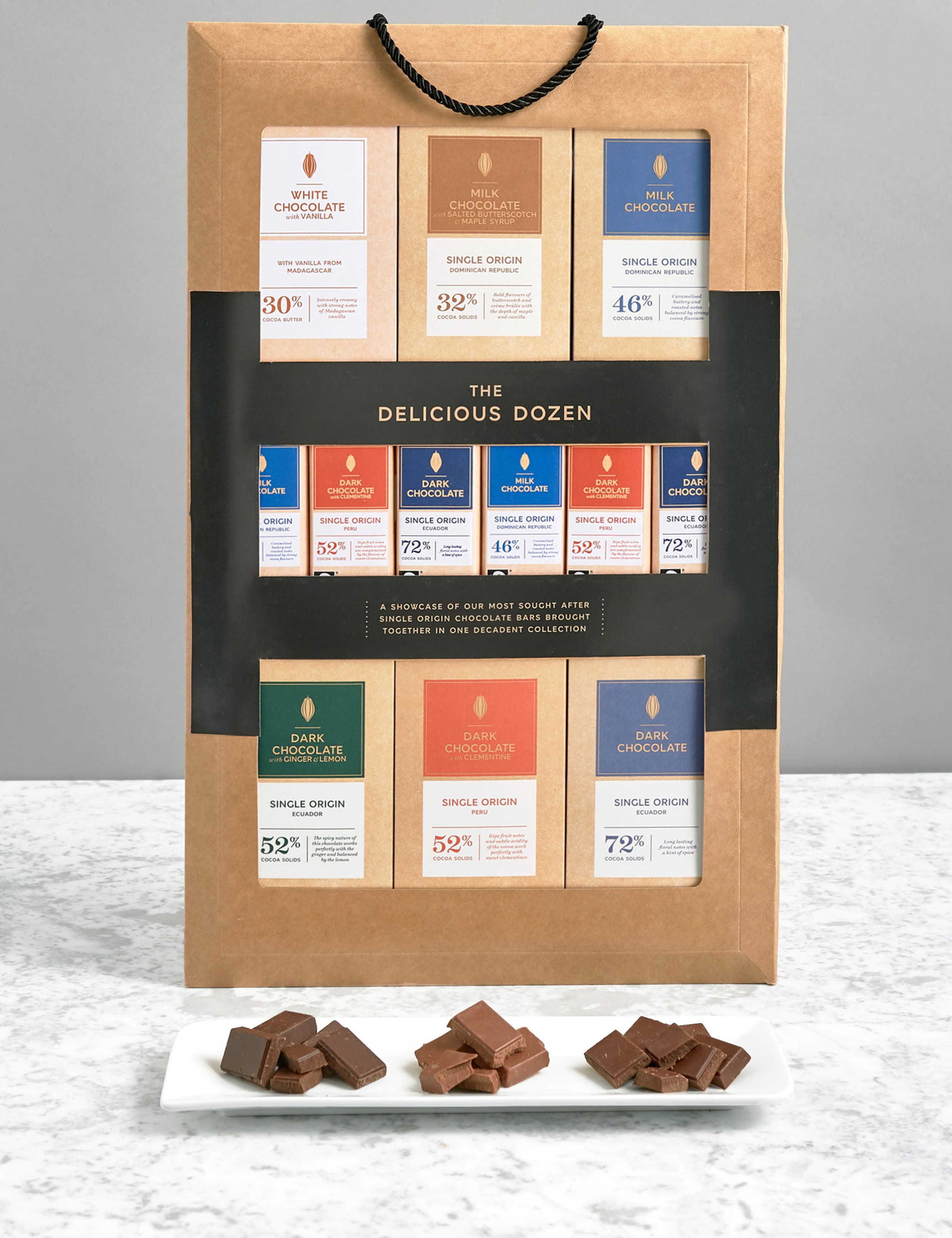 Delicious Dozen – 12 Assorted Single Origin Chocolate Bars 1 of 4