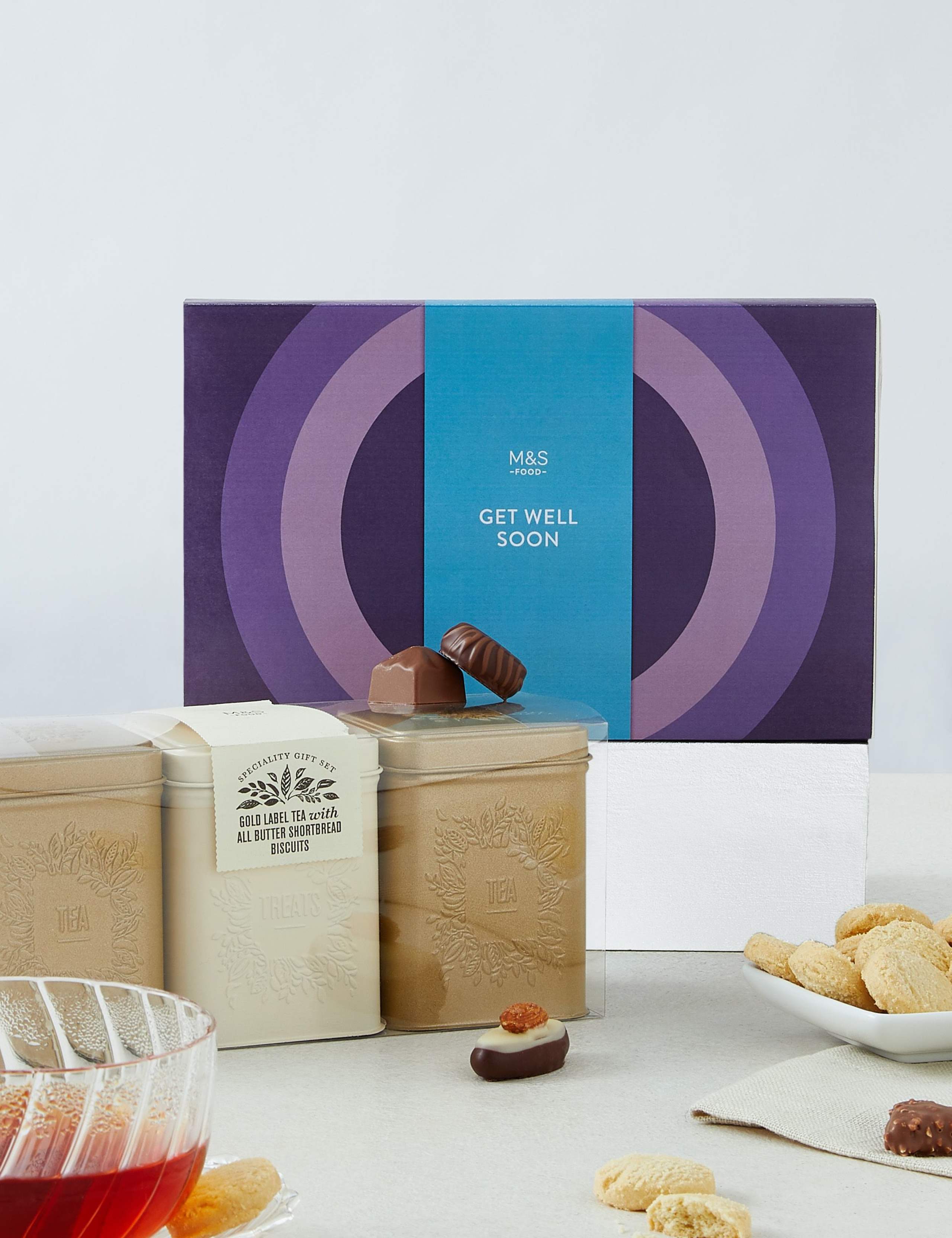 Get Well Soon Chocolates, Tea & Shortbread 1 of 4