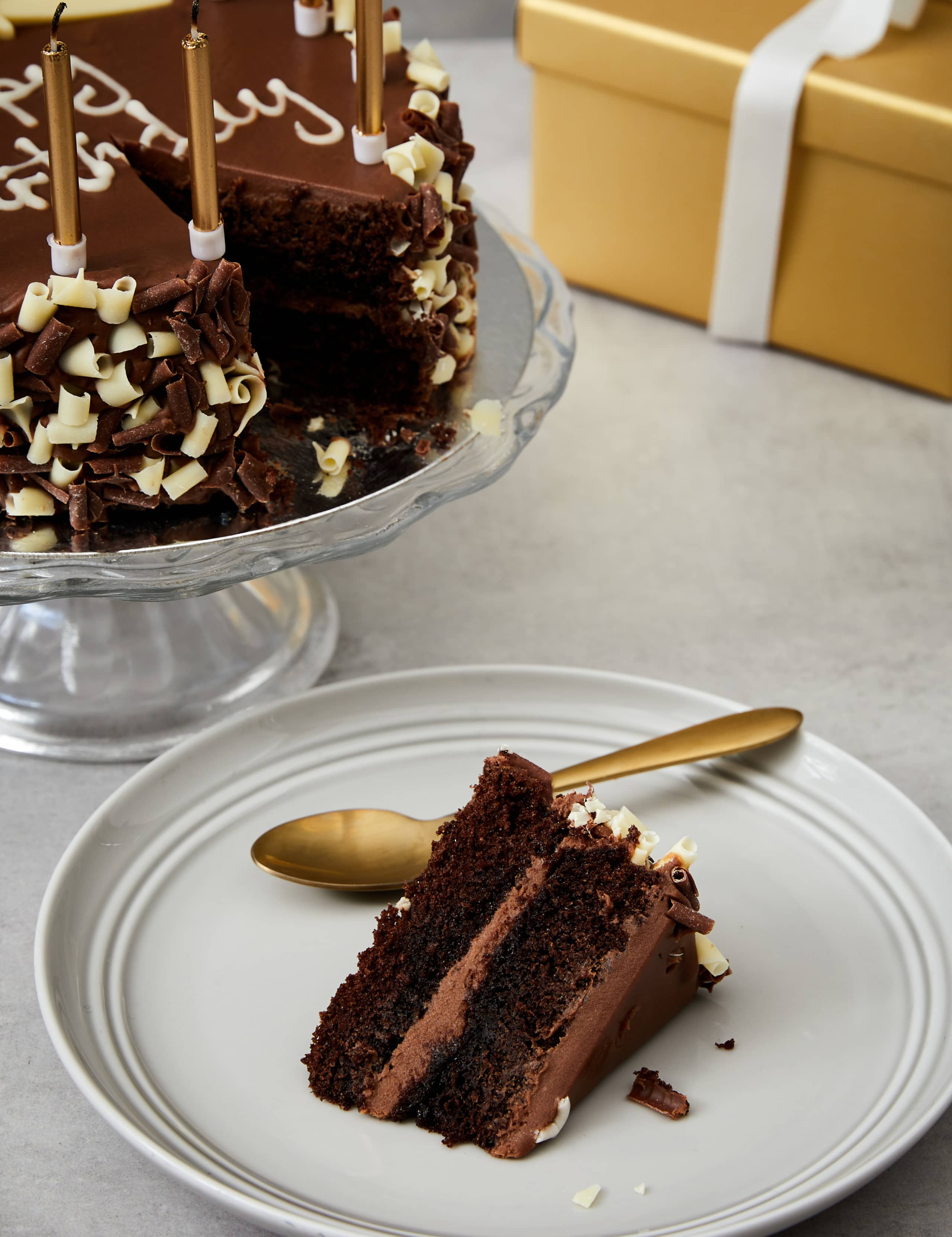 Chocolate Cake with Candles 3 of 4