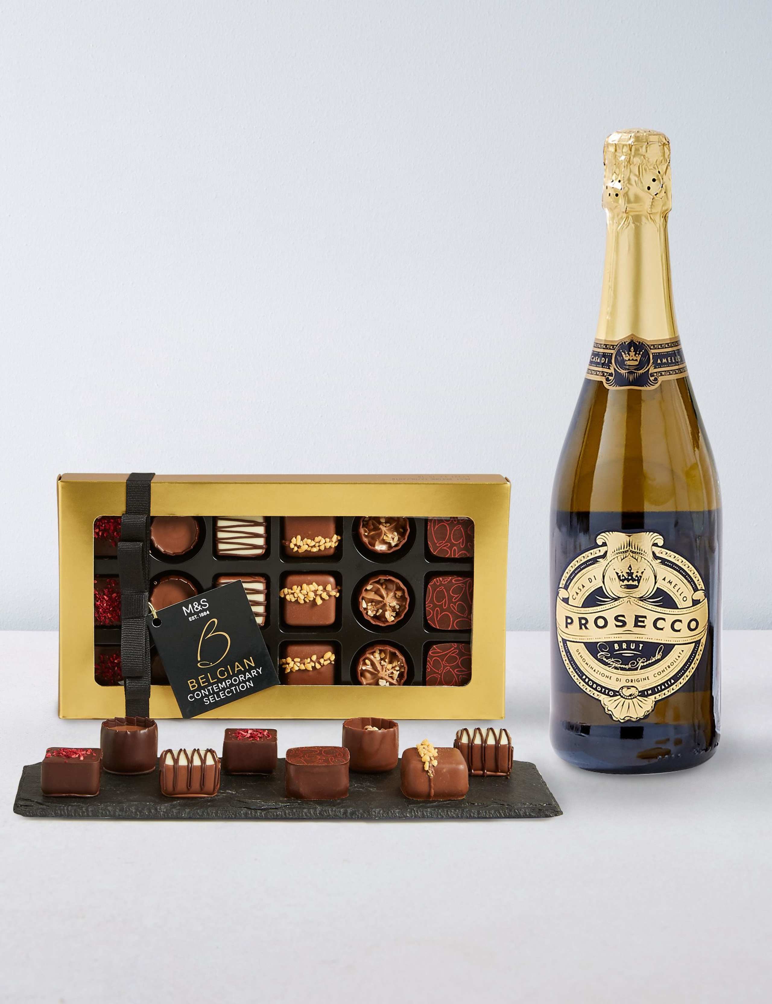 Prosecco & Belgian Contemporary Collection Chocolates 1 of 2