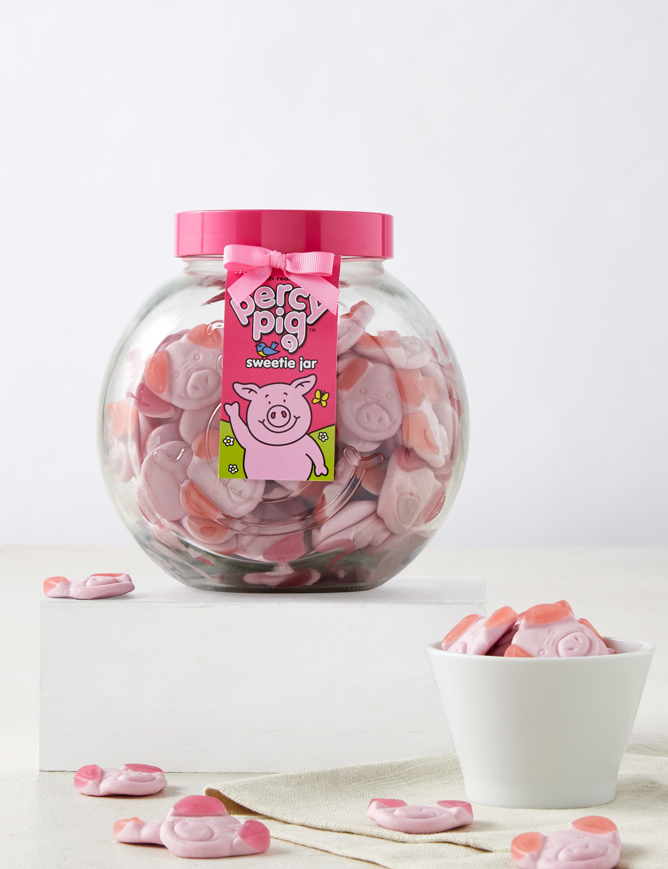 Percy Pig™ Glass Sweetie Jar 1 of 2