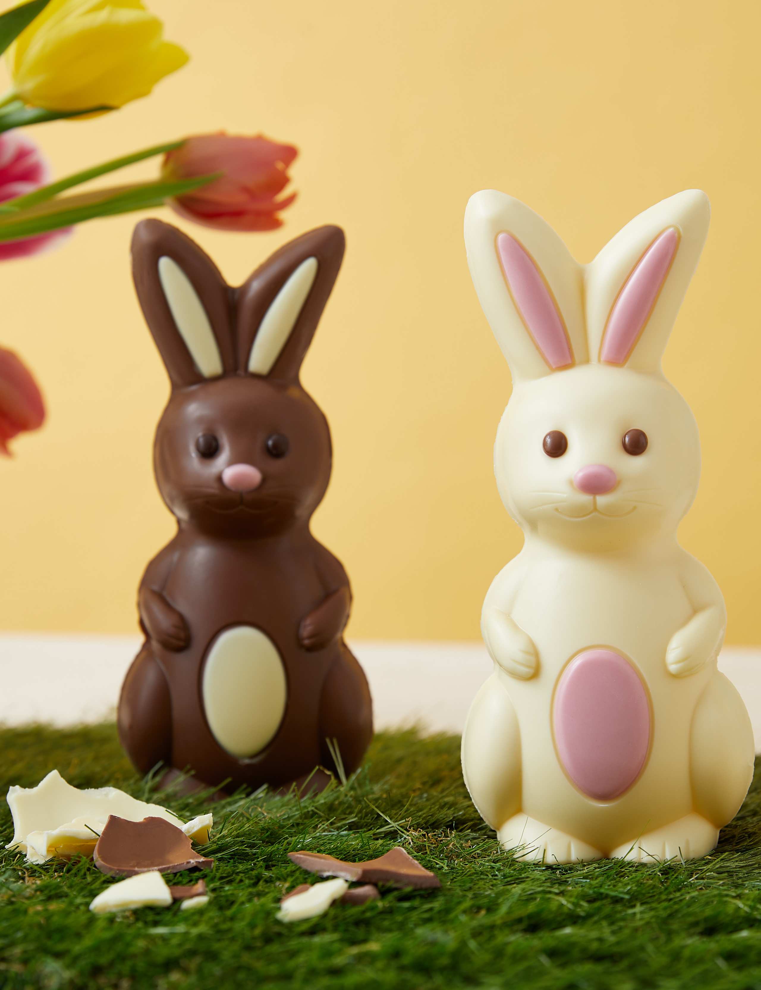 Milk and White Chocolate Easter Bunnies 2 of 2