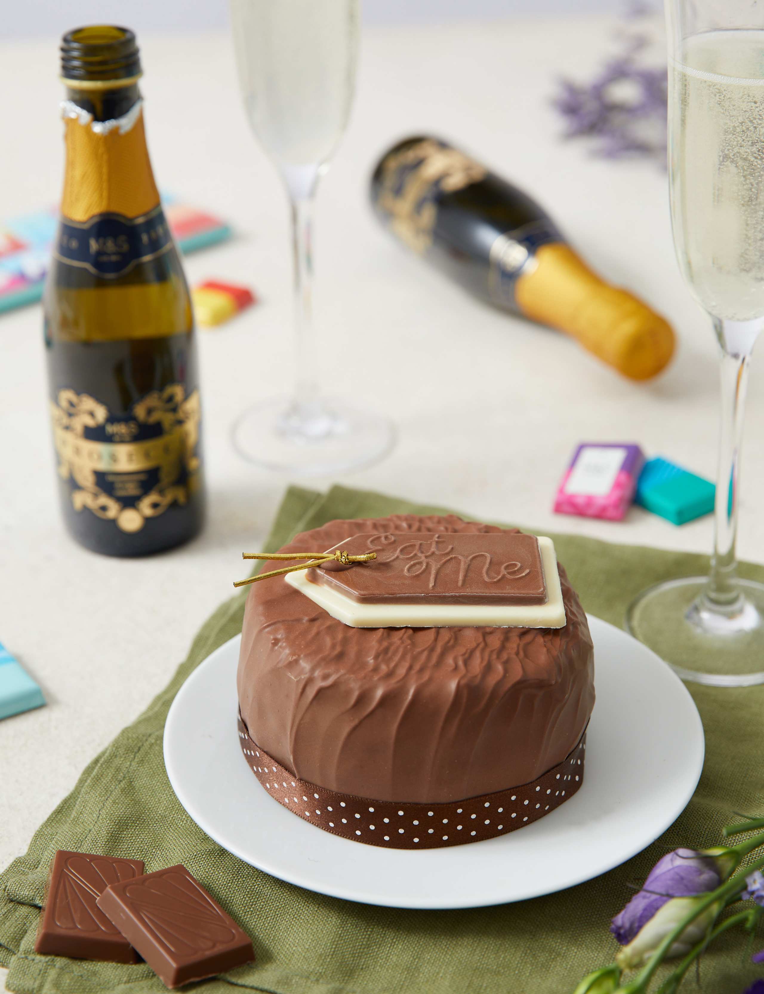 Chocolate Celebration Cake & Prosecco Gift 2 of 2