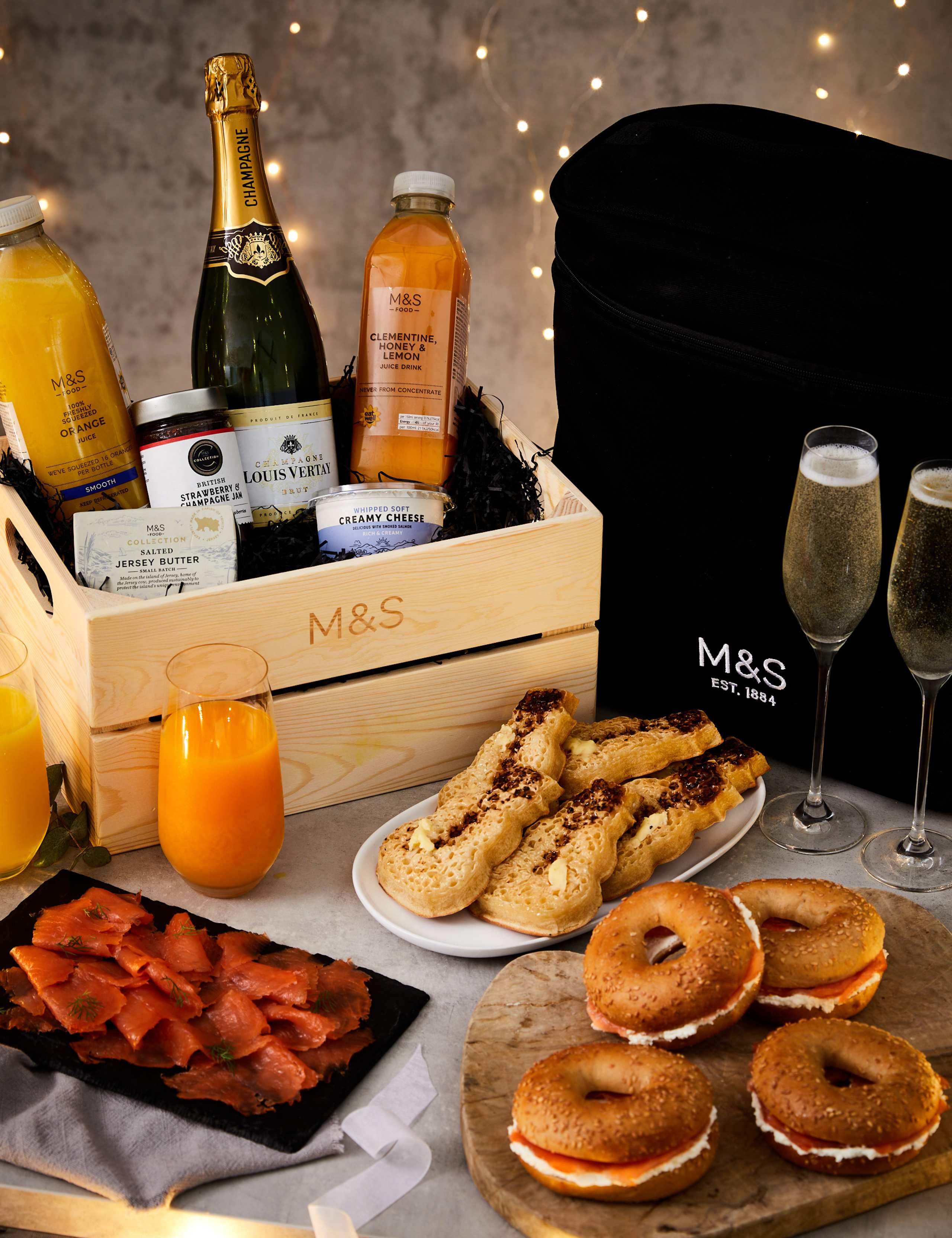 The Champagne Breakfast Crate (Order for 23rd December 2022) 1 of 4