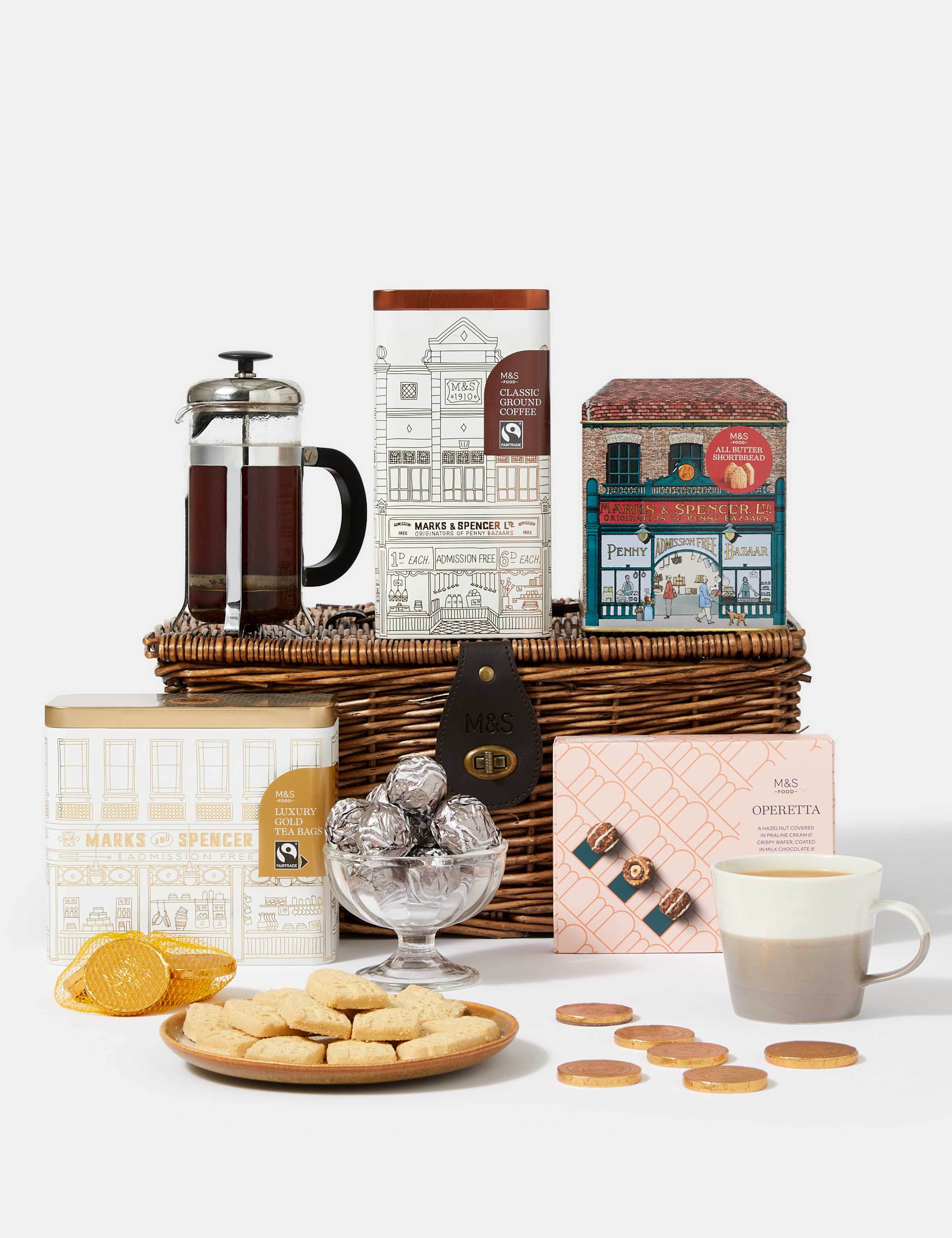 The Heritage Tea Coffee & Treats Hamper 1 of 4
