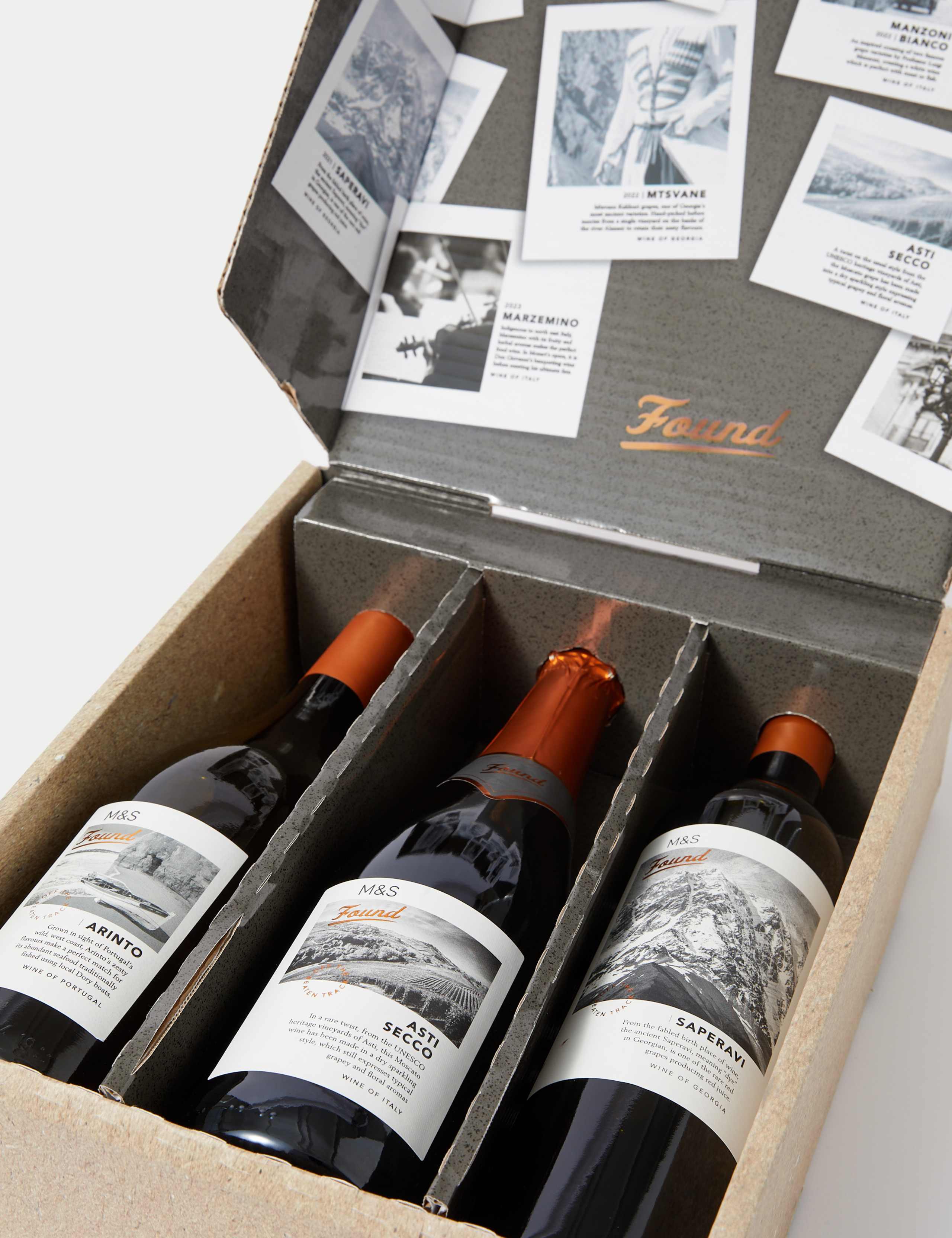 Red White & Sparkling Wine Trio Gift 1 of 7