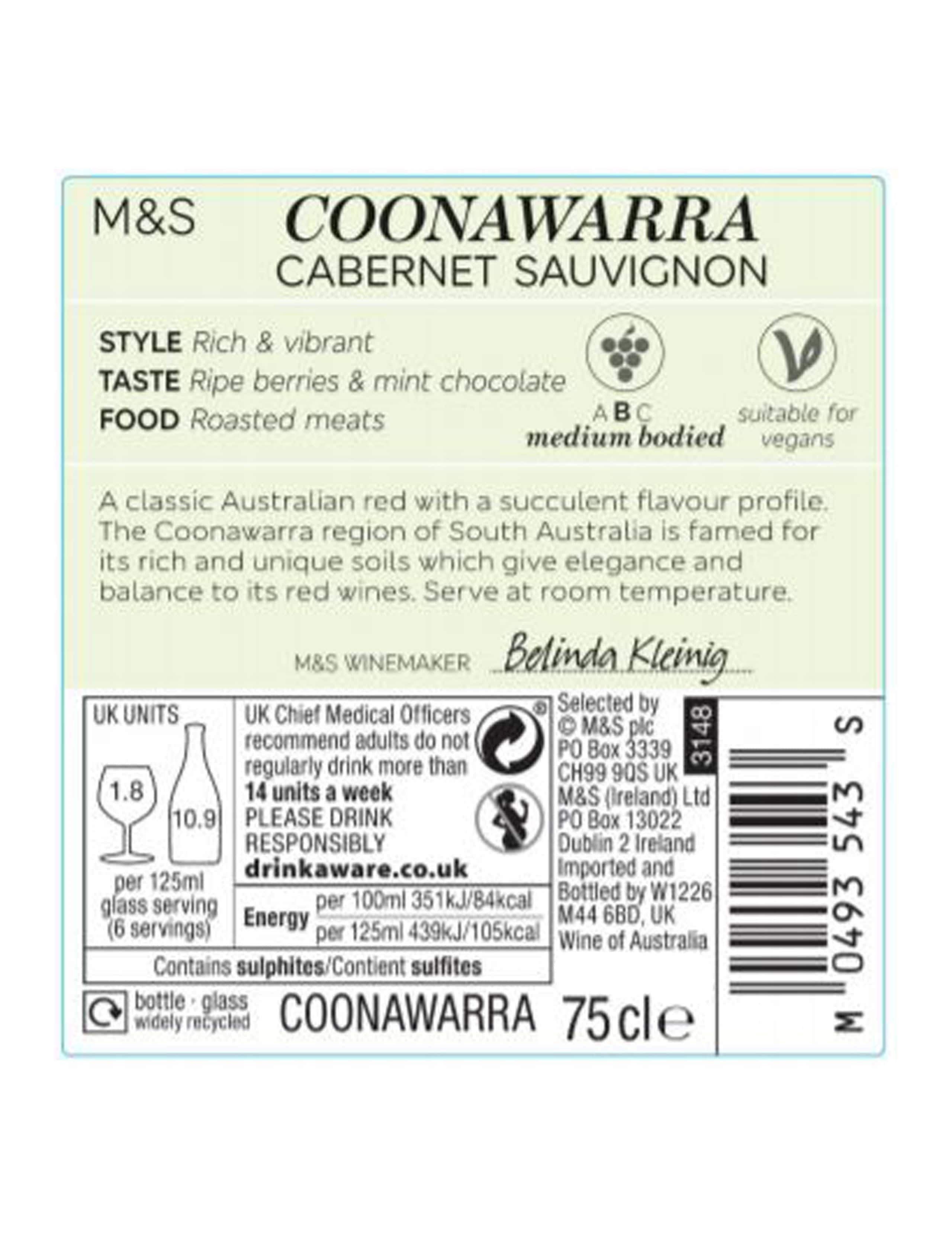Coonawarra Cabernet Sauvignon - Case of 6 4 of 4