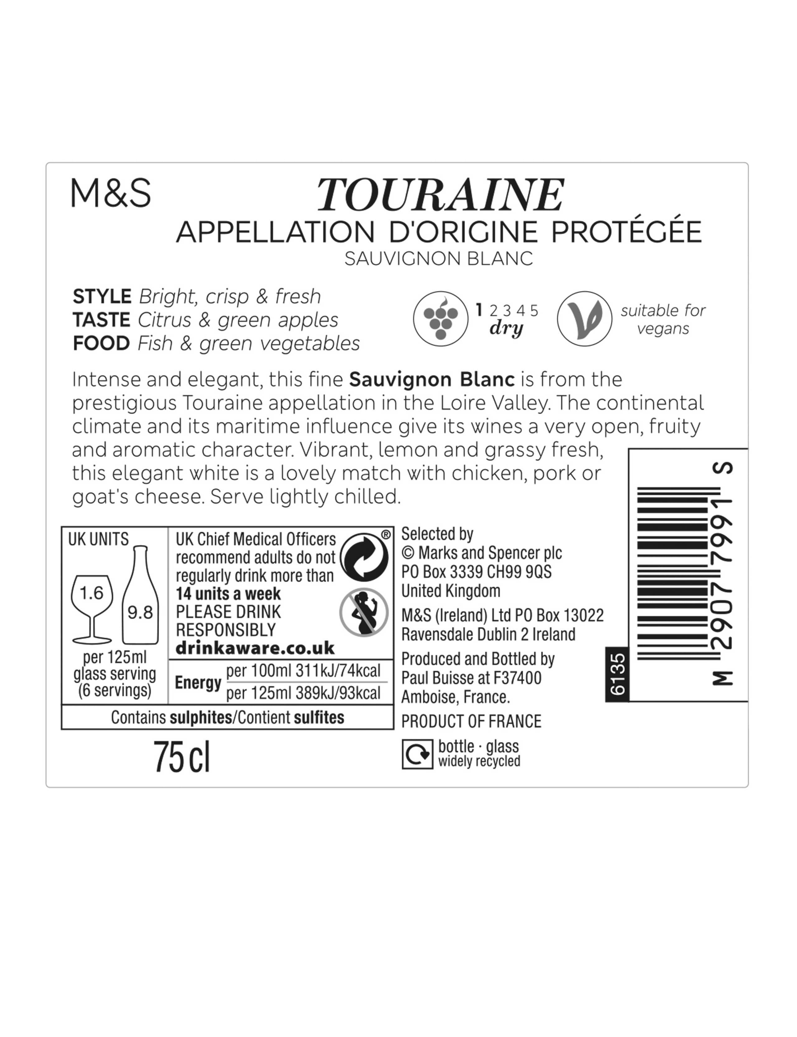 Touraine Sauvignon - Case of 6 3 of 3