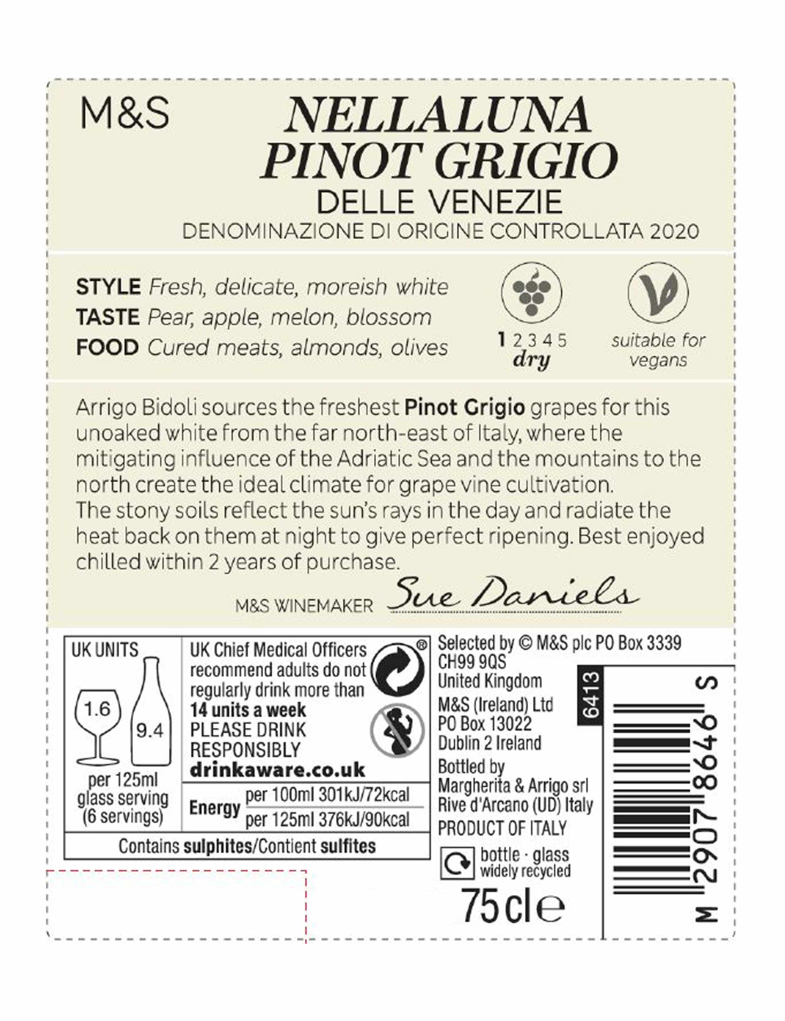 Nellaluna Pinot Grigio - Case of 6 3 of 3