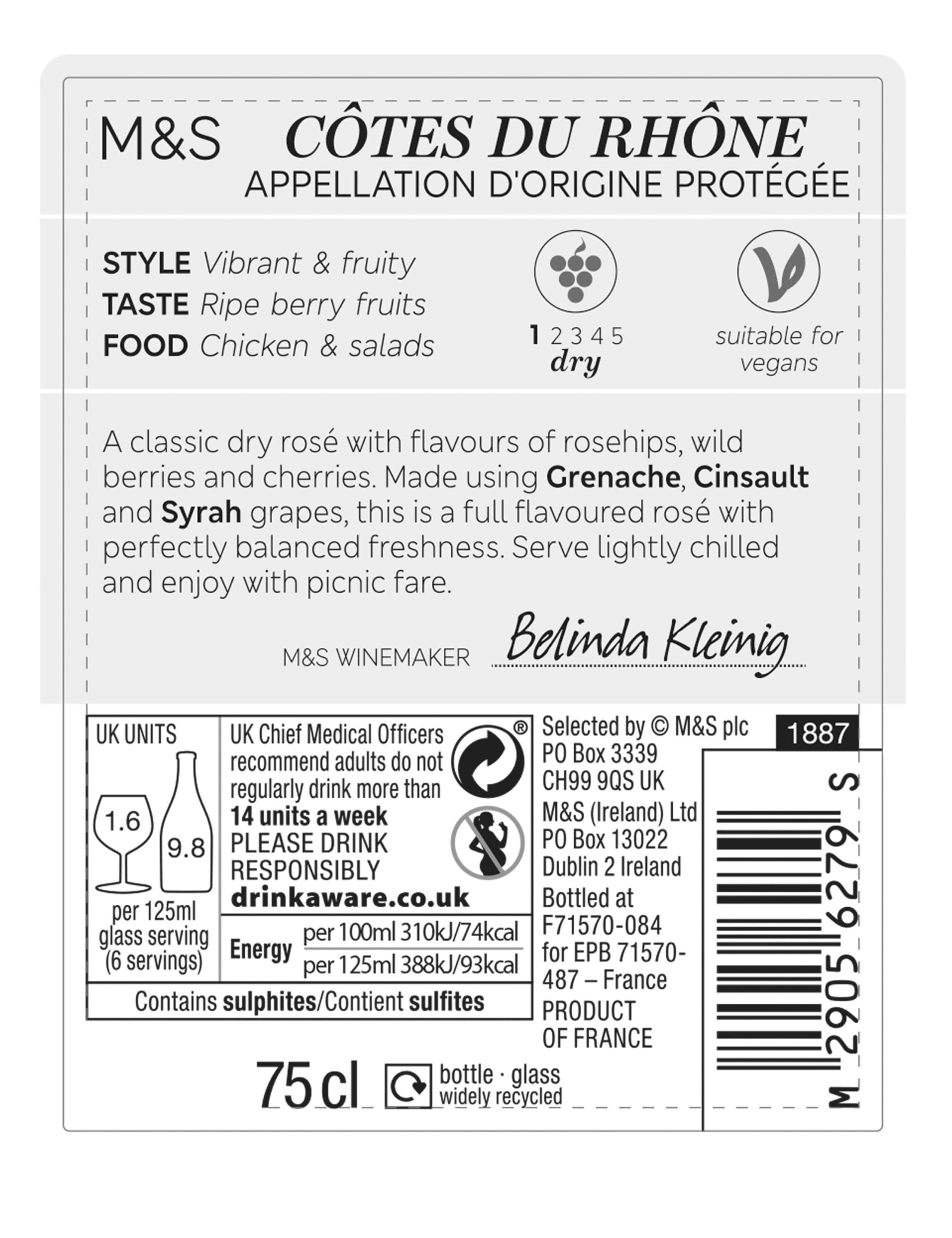 Cotes Du Rhone Rosé - Case of 6 4 of 4