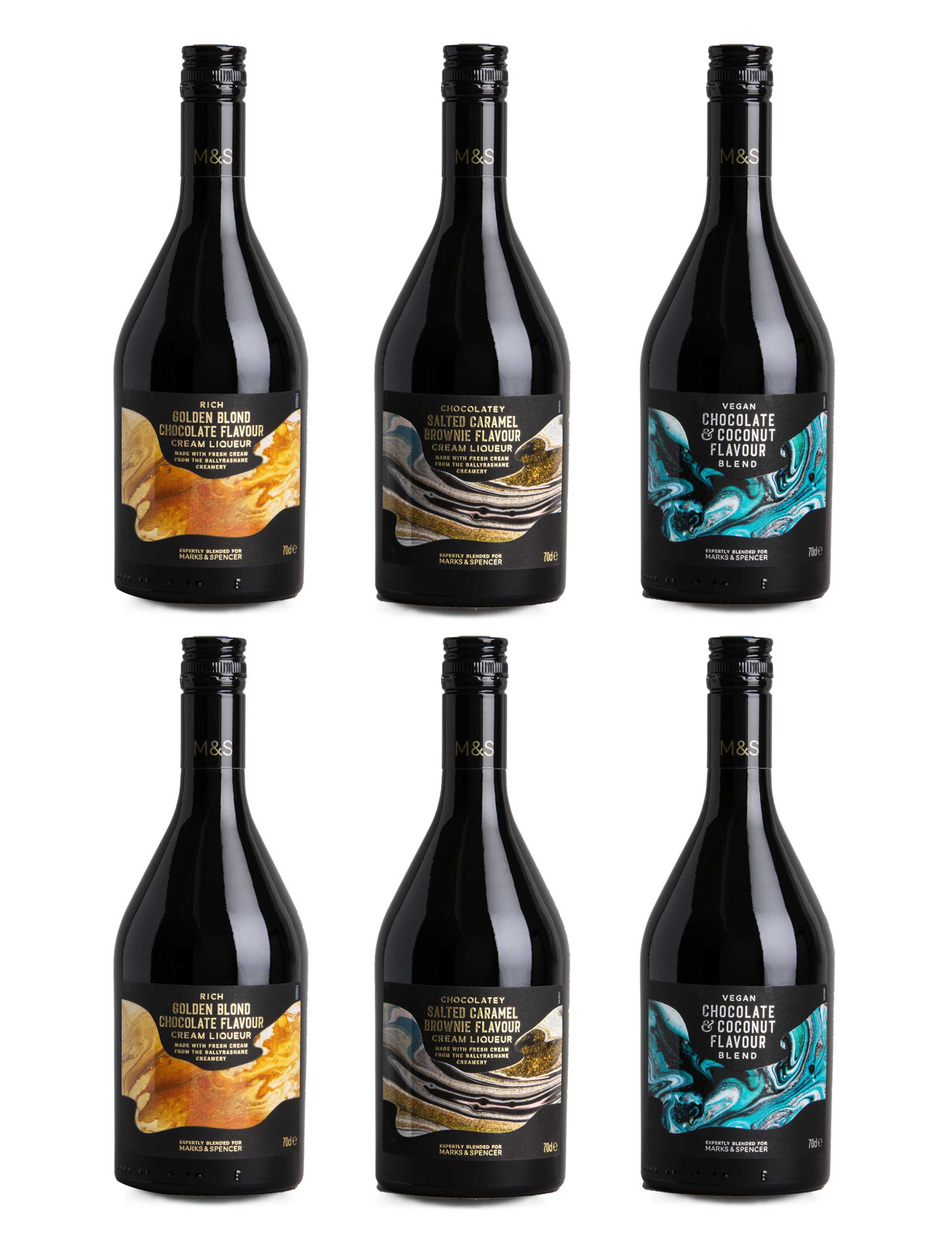 Golden Blond, Salted Caramel & Vegan Chocolate Cream Liqueurs Mixed Case – Case of 6​ 1 of 5