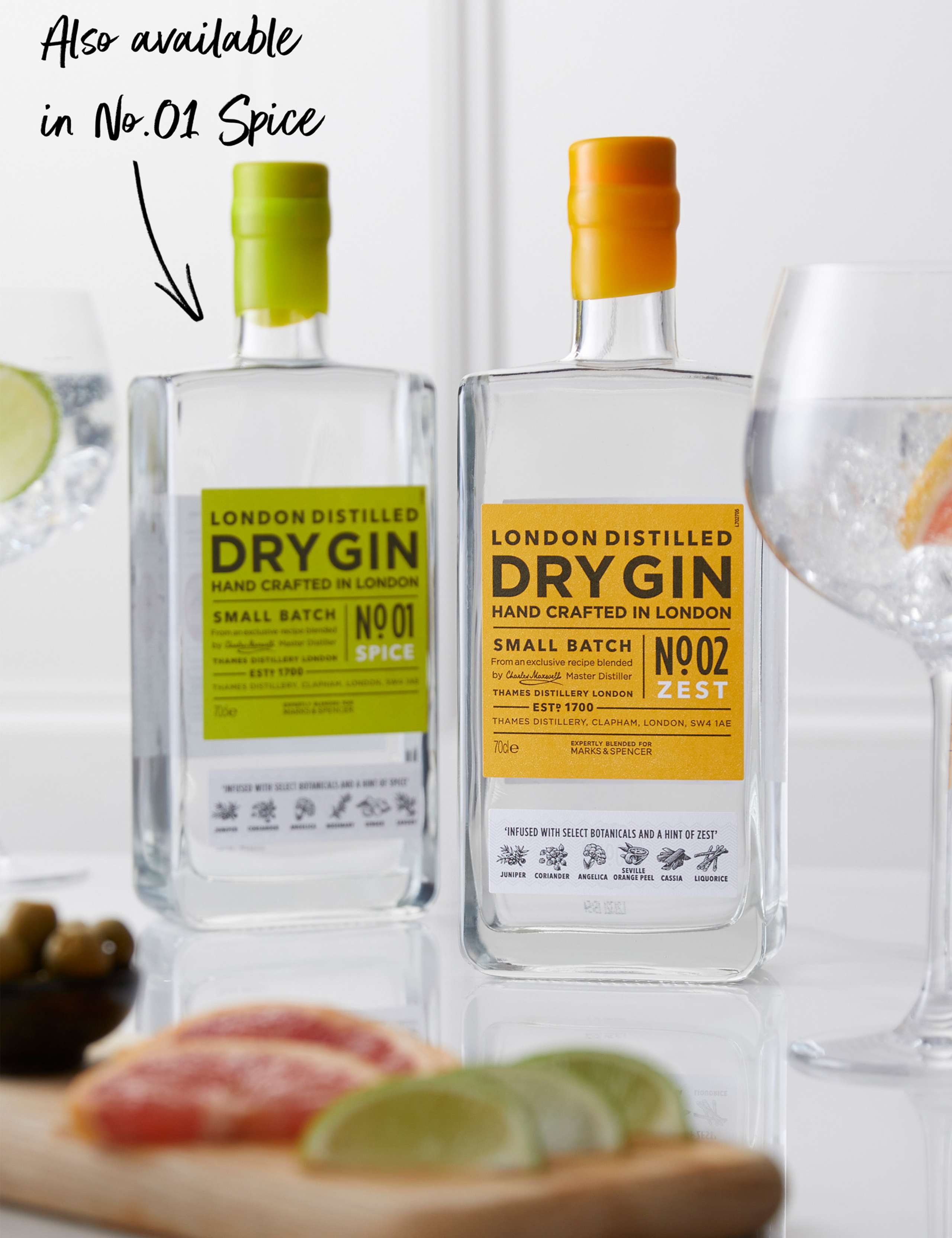 M&S Zest Gin - Single Bottle 3 of 3