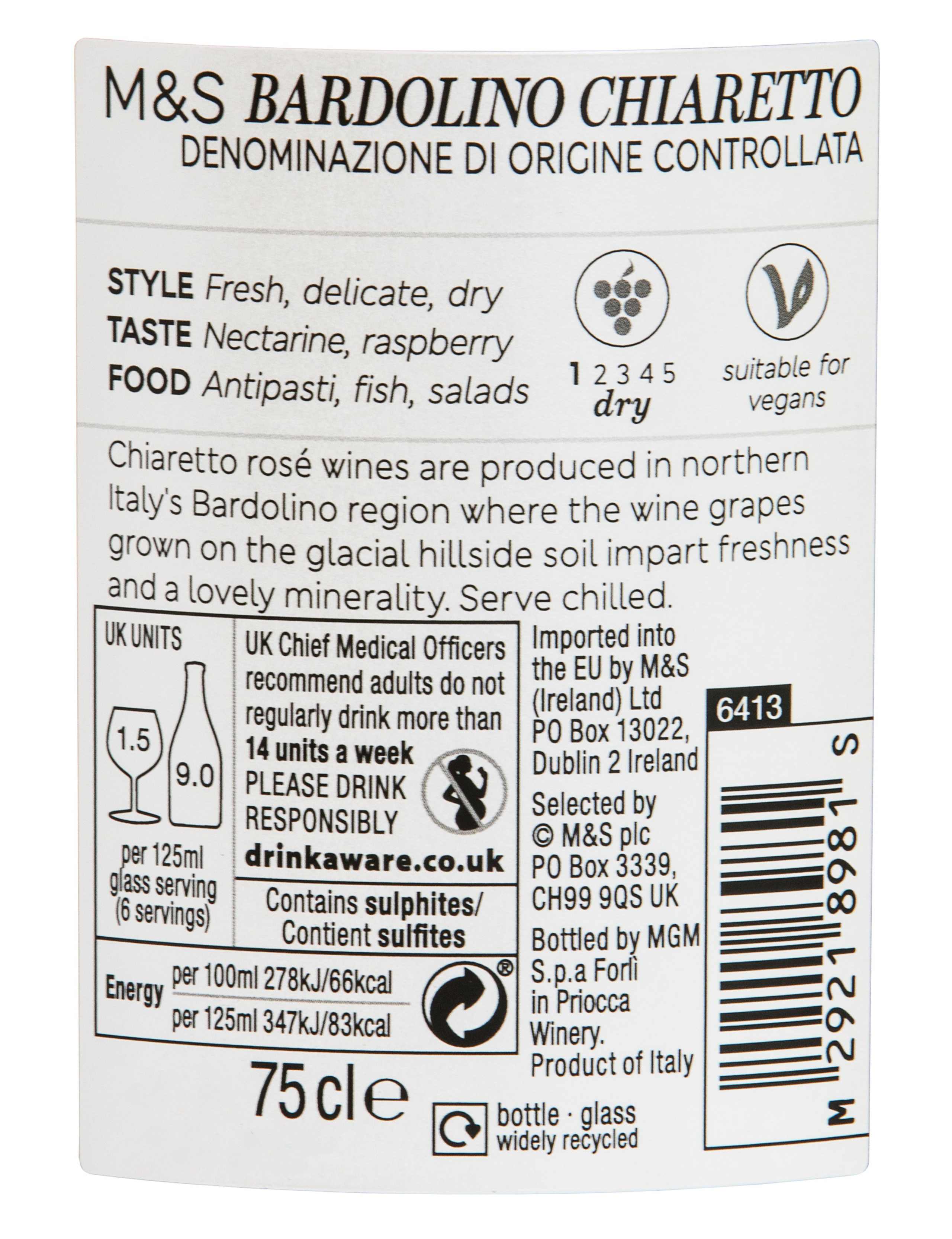 Bardolino Chiaretto Rosé - Case of 6 2 of 2