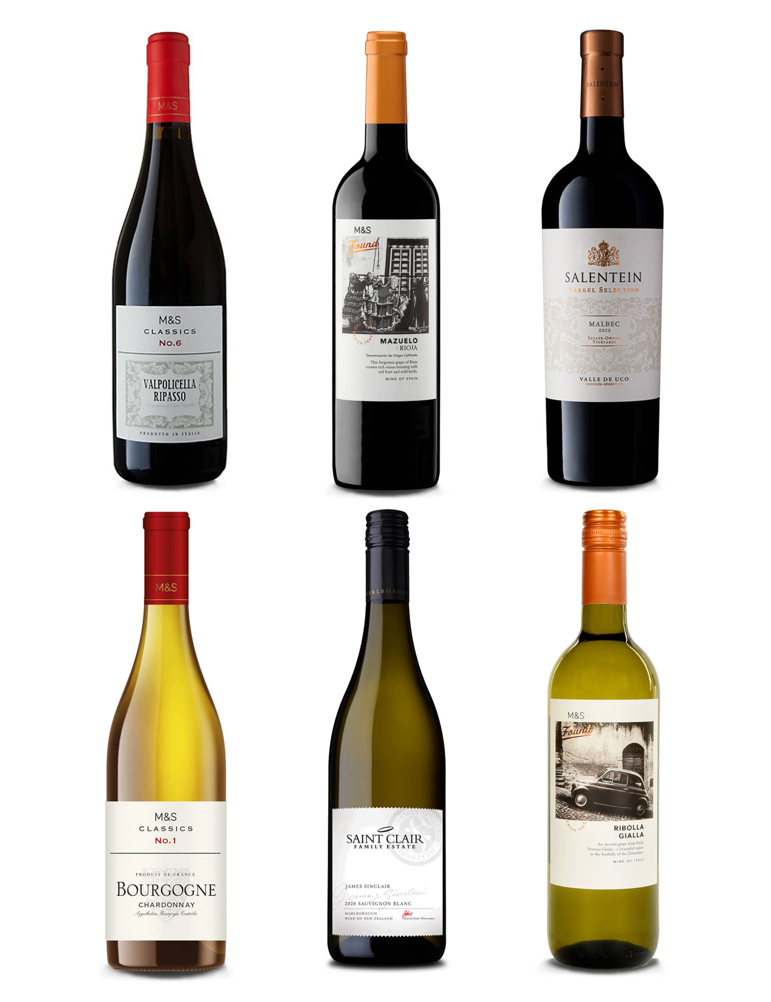 Decanter Mixed Six - Case of 6 1 of 6