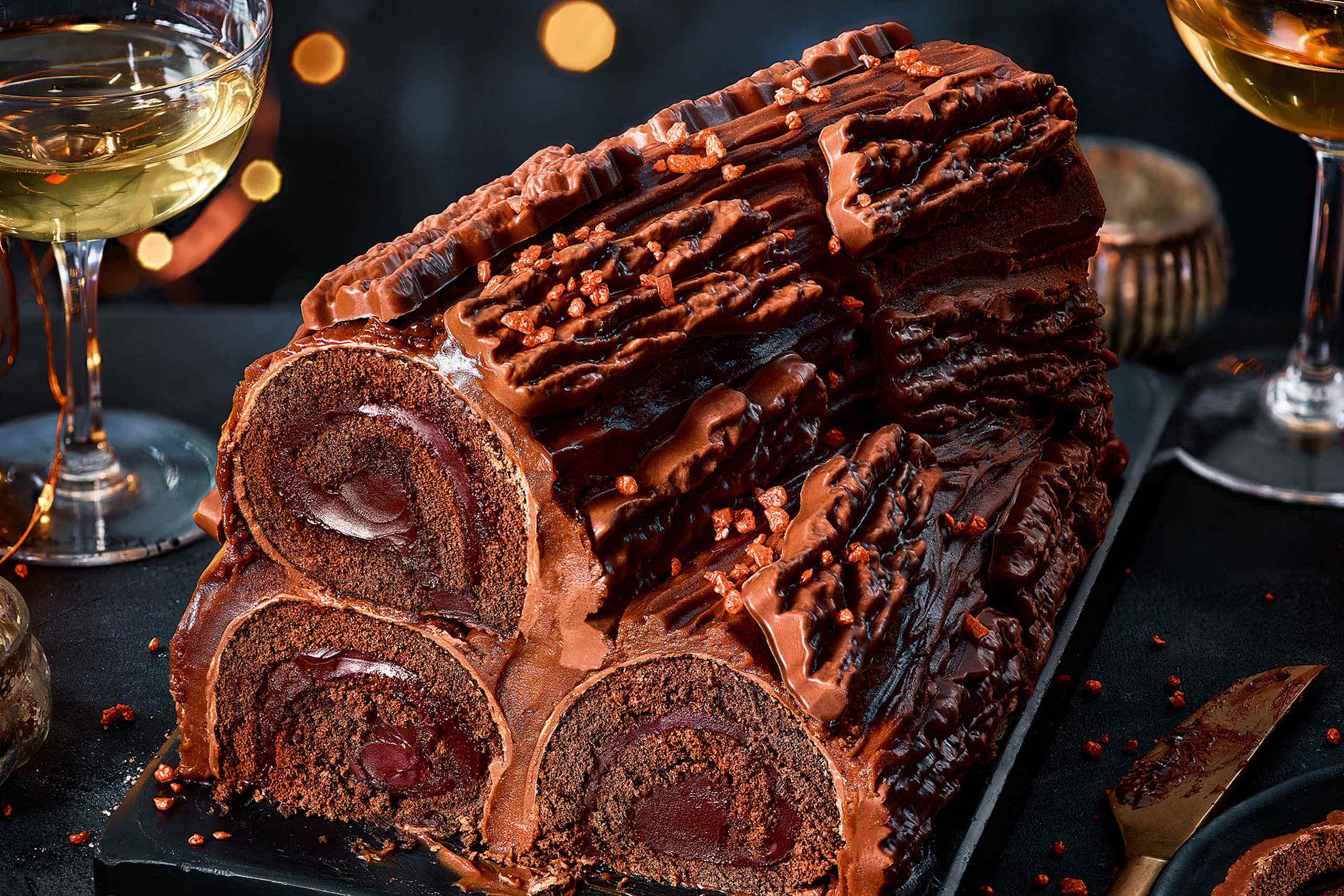 Collection Crackling Chocolate Logs (Serves 16) 1 of 2