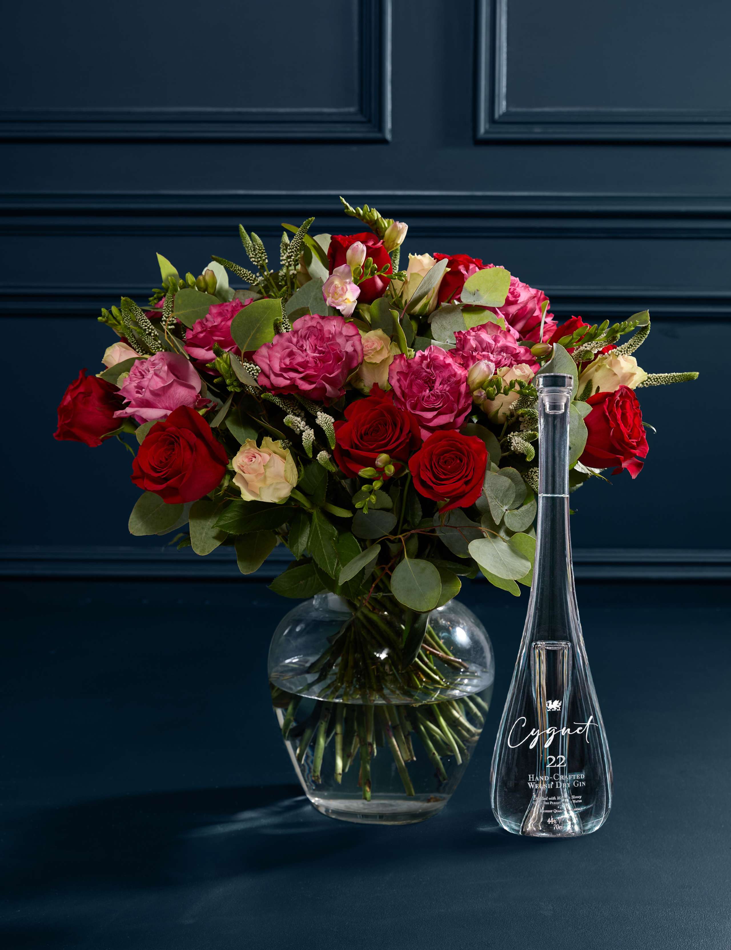 Opera Bouquet with Cygnet 22 Gin 1 of 10