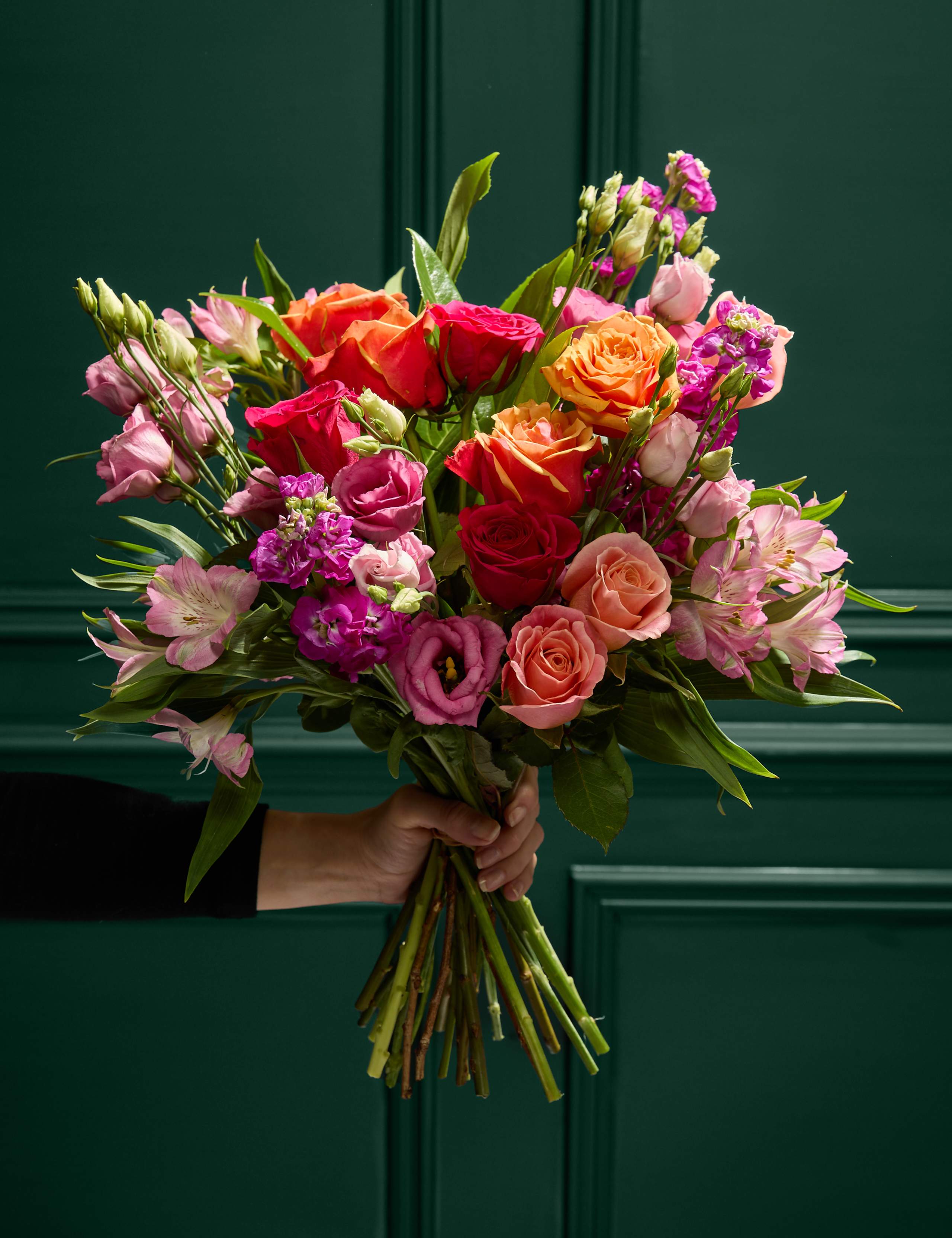 Rose, Lisianthus & Antirrhinum Bright Bouquet 1 of 7