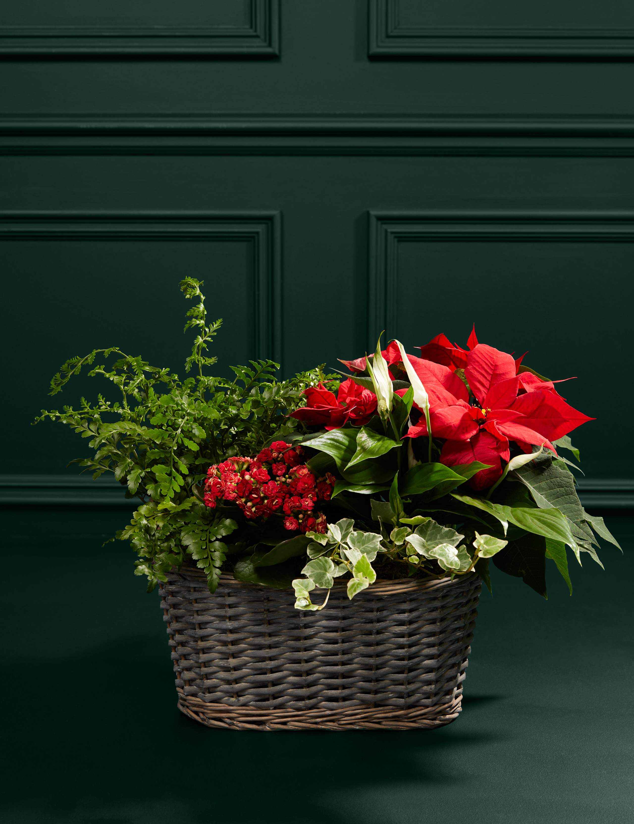 Large Festive Red Basket 3 of 3