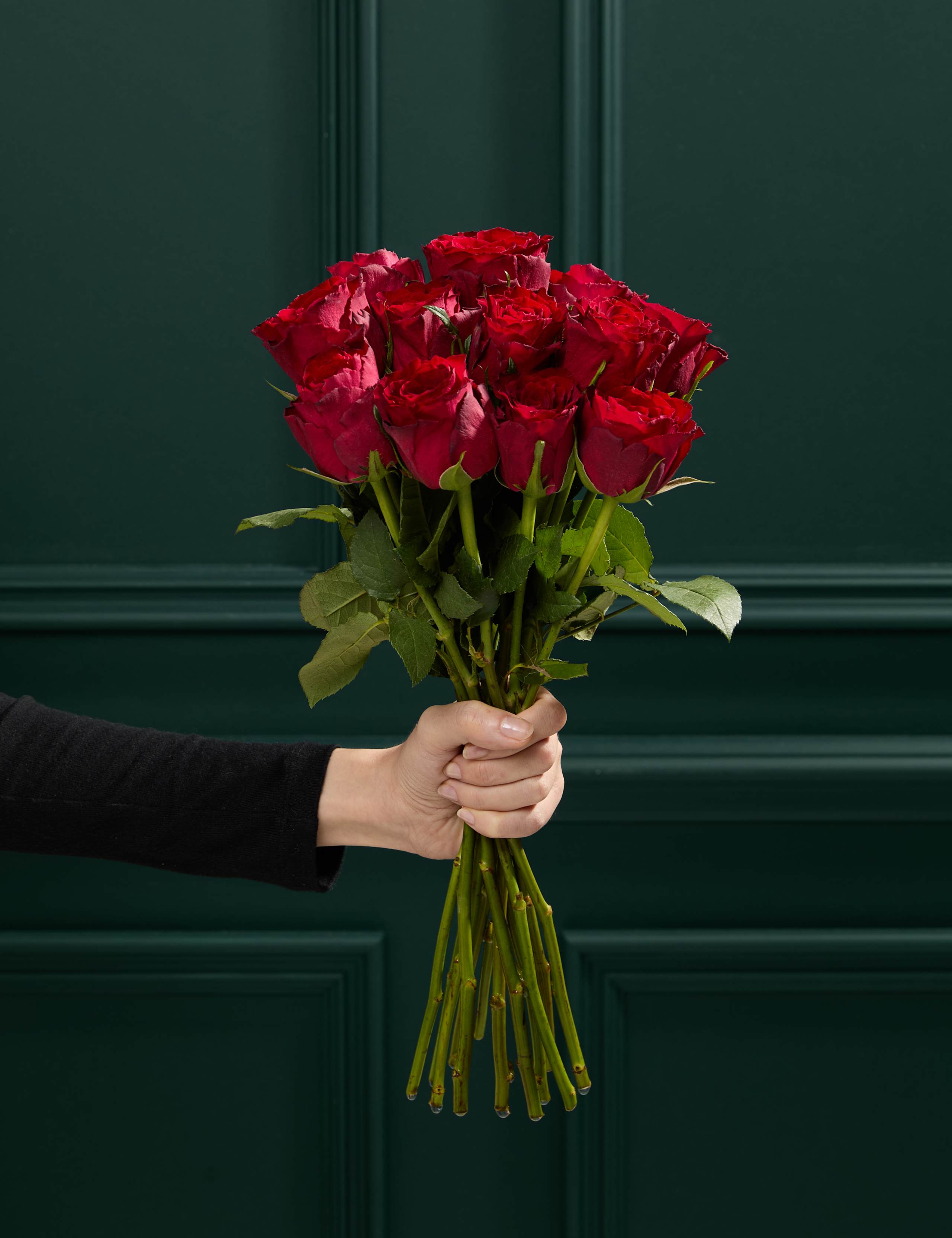 Dozen Red Valentine's Roses Bouquet 1 of 5