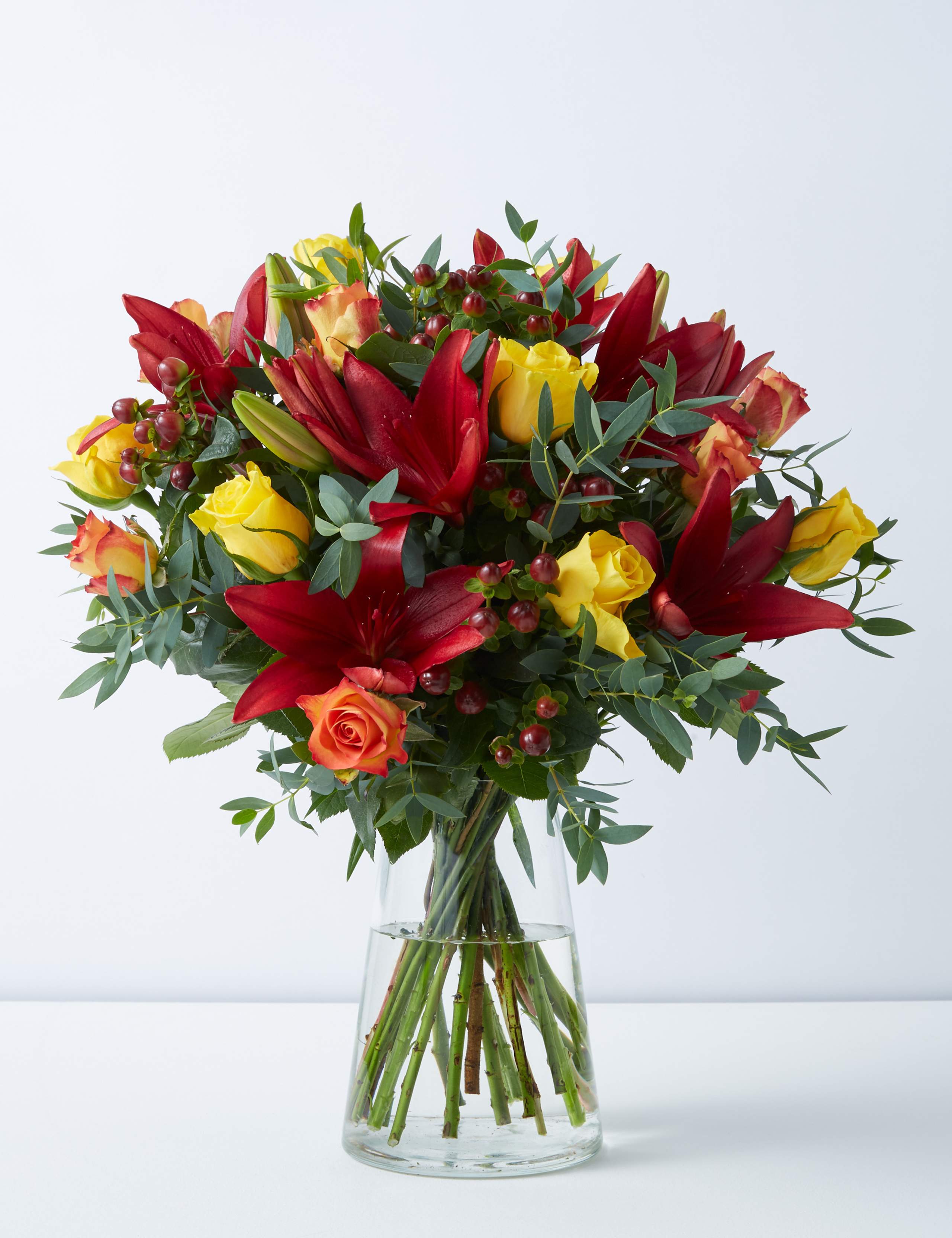 Autumn Rose & Lily Bouquet - Last Chance to Buy 1 of 6