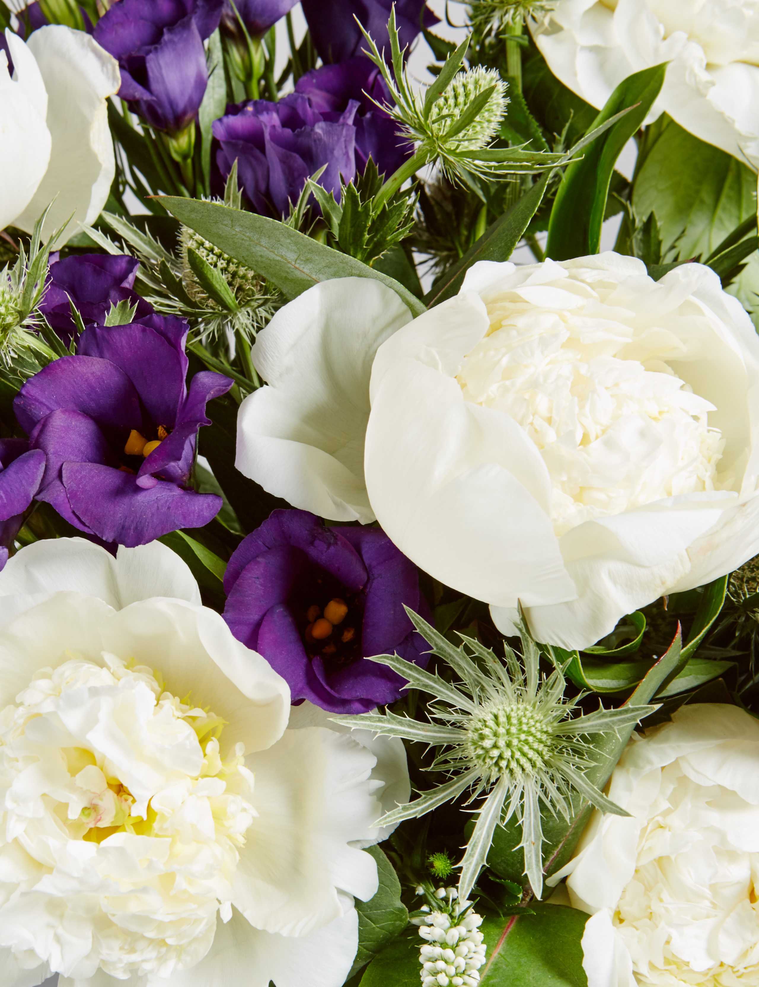 Autograph™ White Peony Bouquet 5 of 5