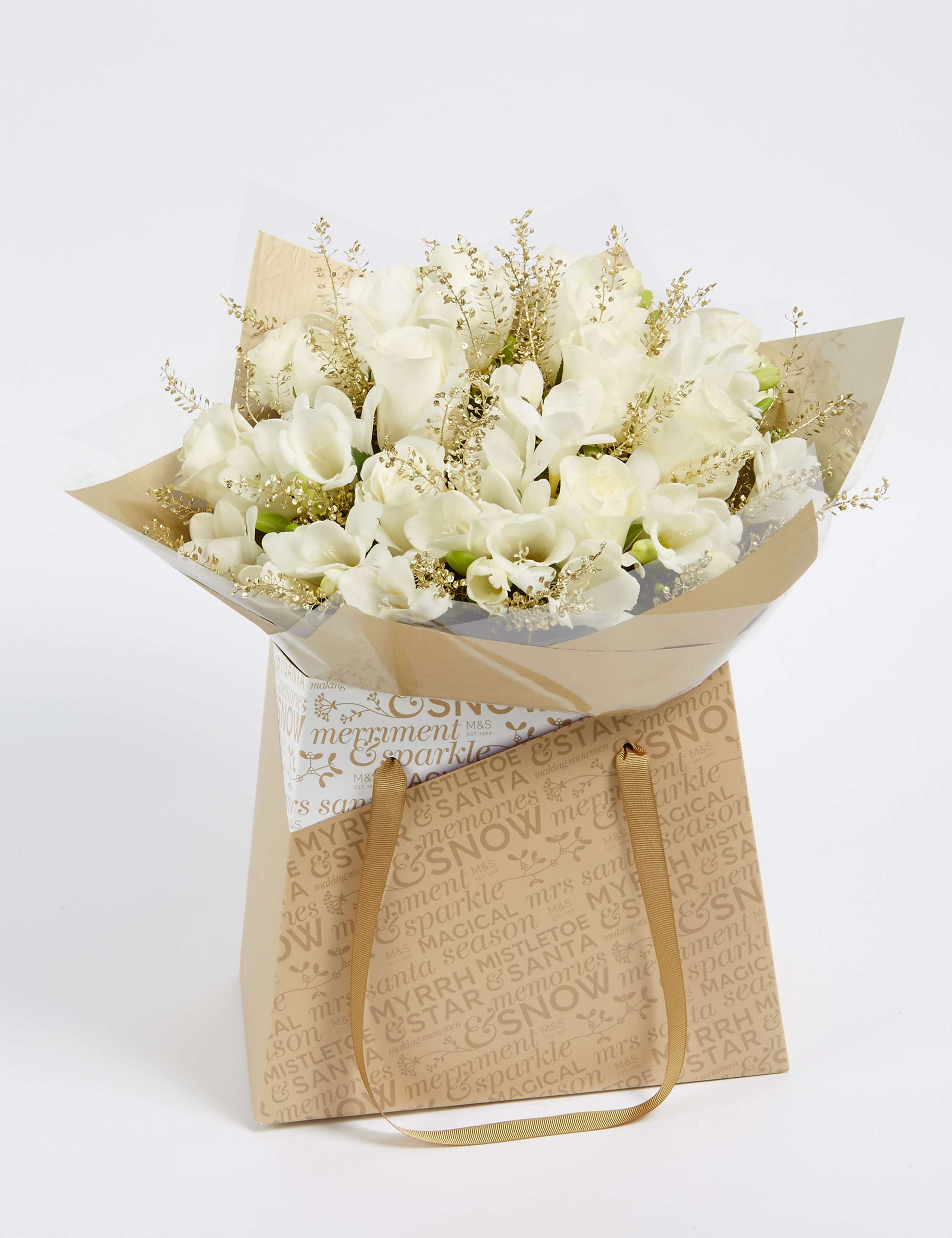 Christmas Rose & Freesia Gift Bag 7 of 7
