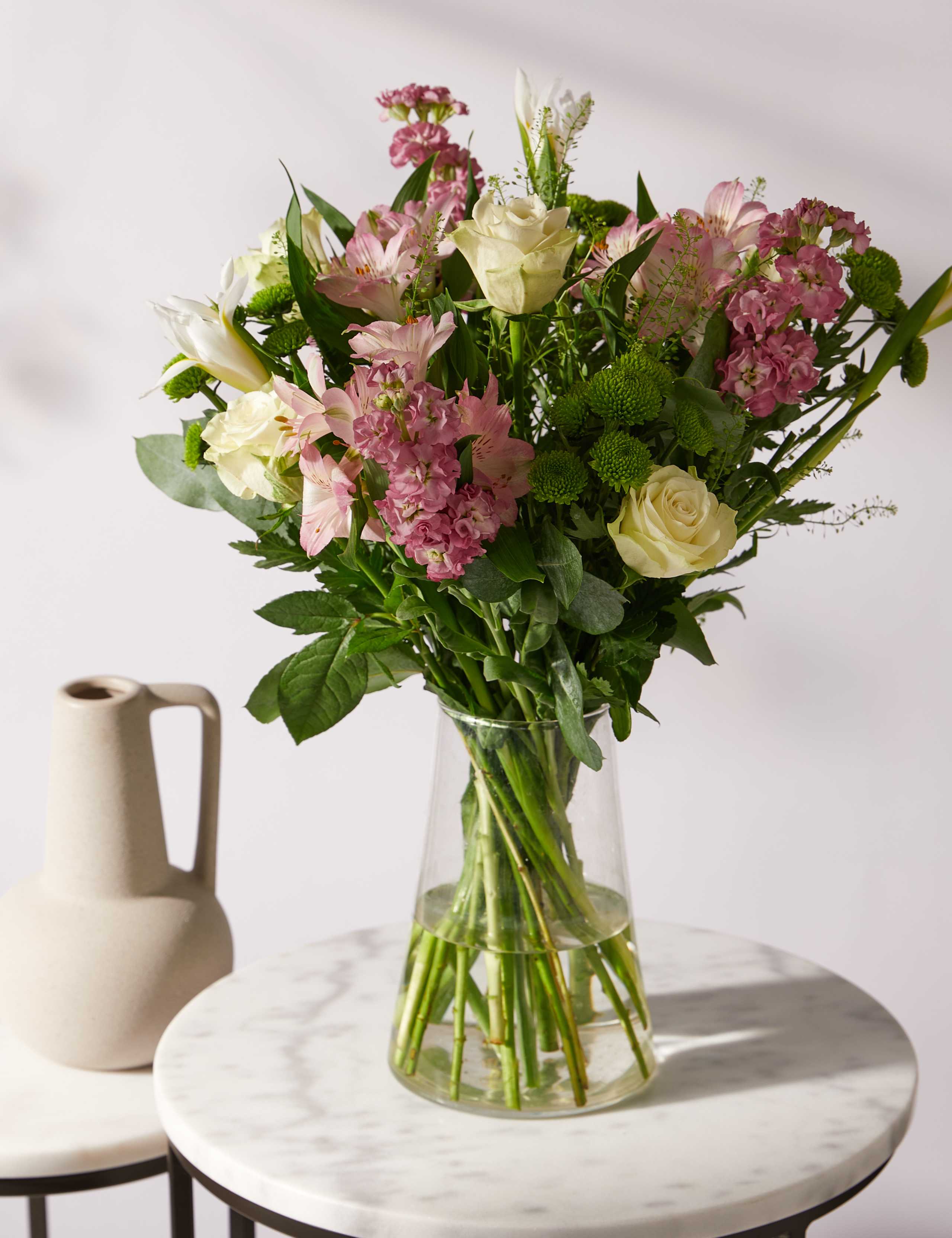 Roses, Alstroemeria & Stocks Bouquet 1 of 5