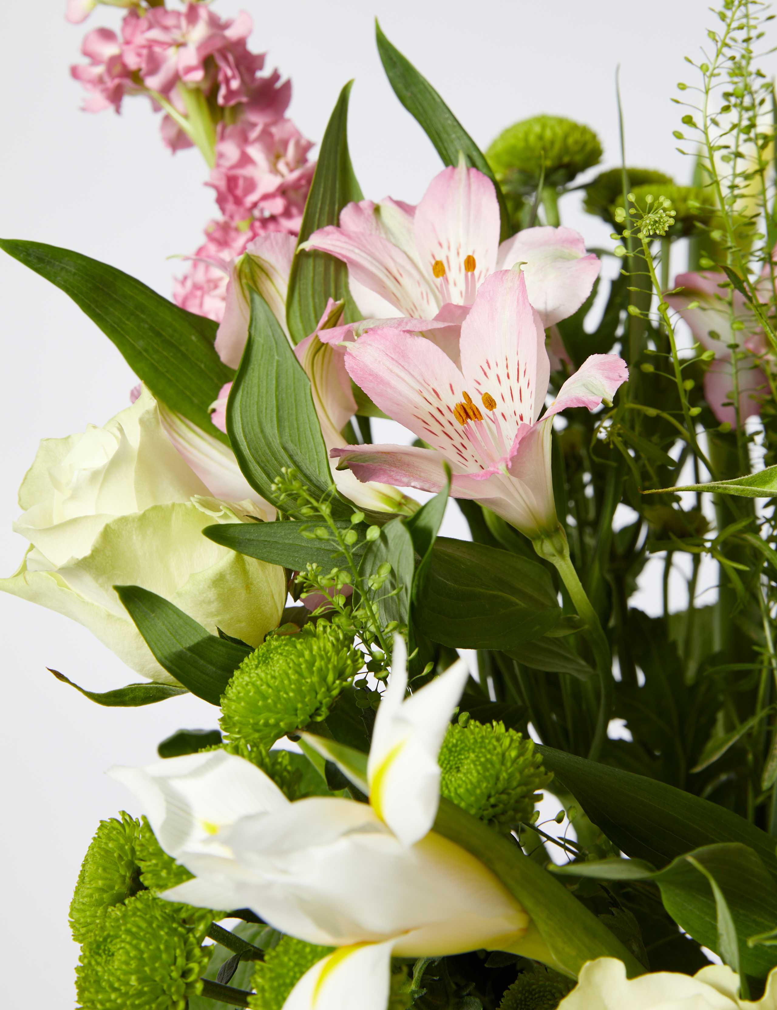 Roses, Alstroemeria & Stocks Bouquet 4 of 5