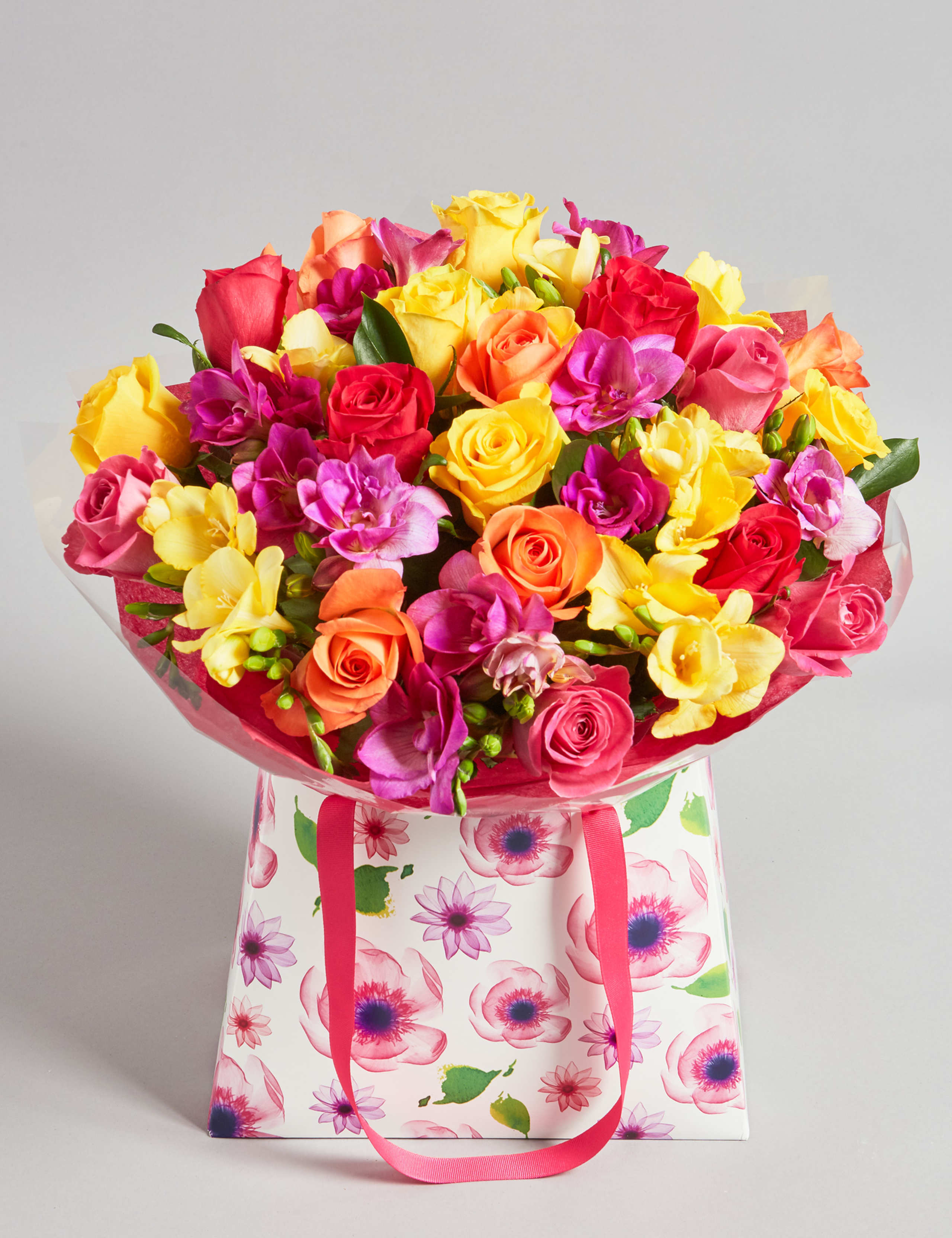 Large Mother's Day Rose & Freesia Gift Bag 1 of 5