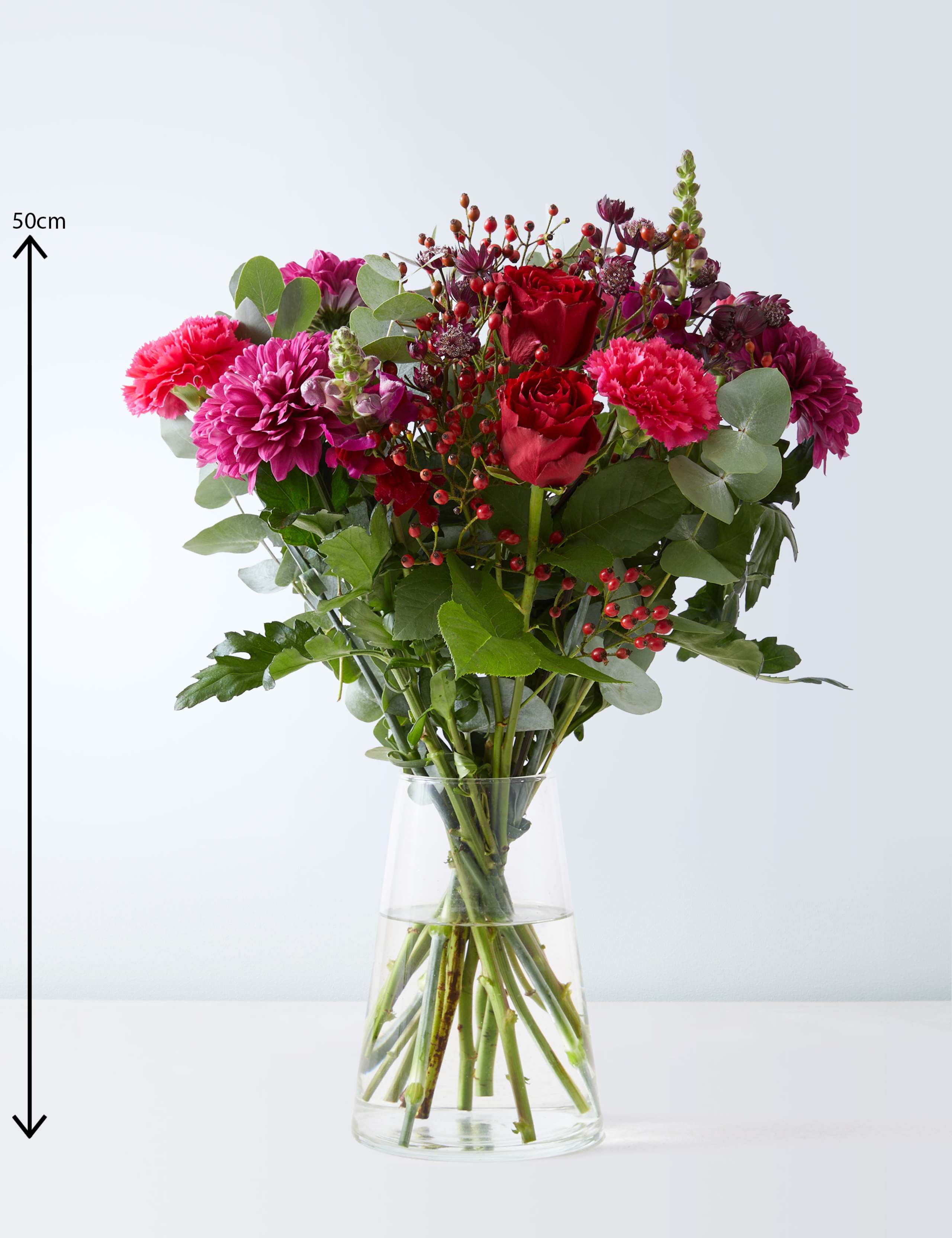Red Berries & Blooms Flowers Bouquet 3 of 5