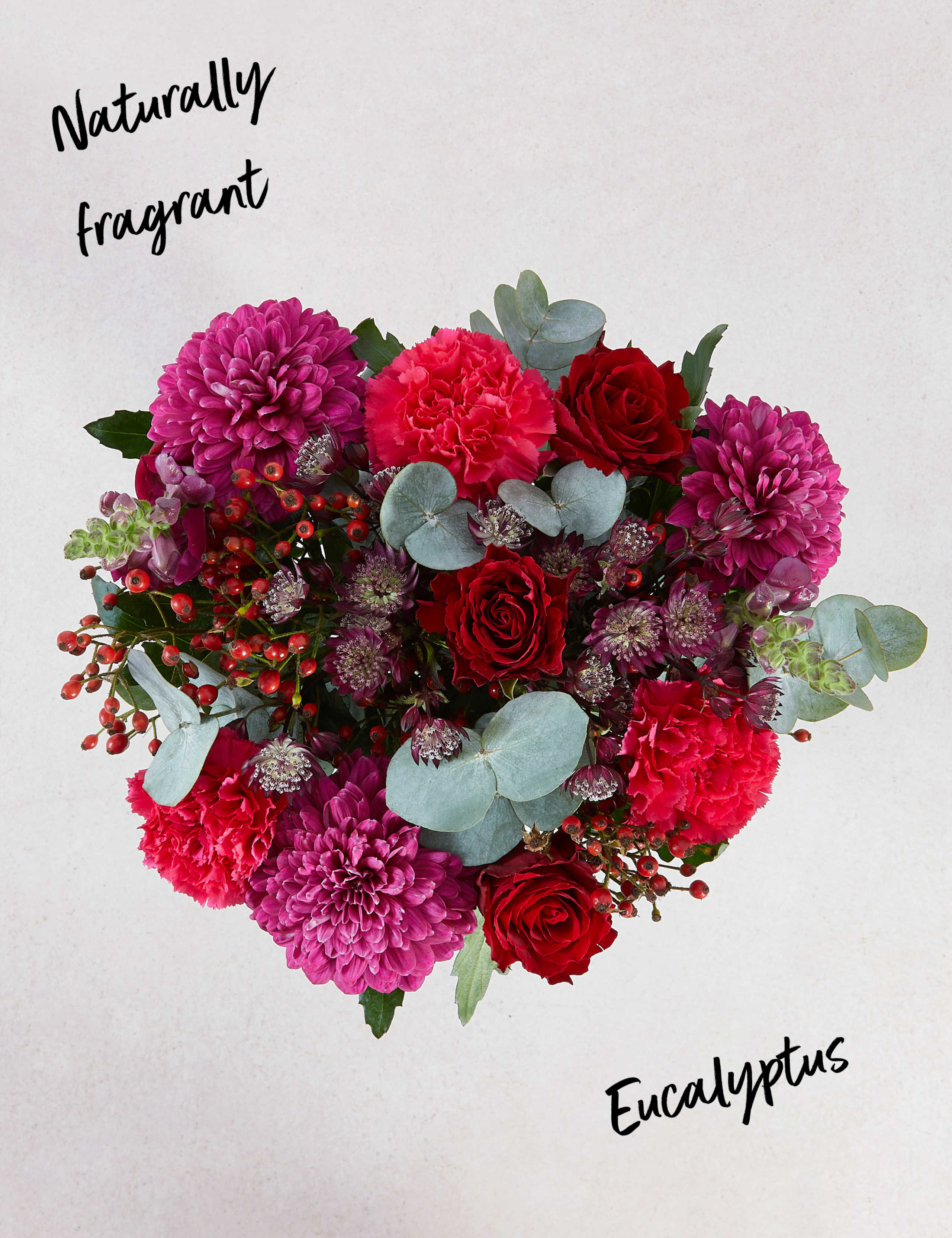 Red Berries & Blooms Flowers Bouquet 2 of 5