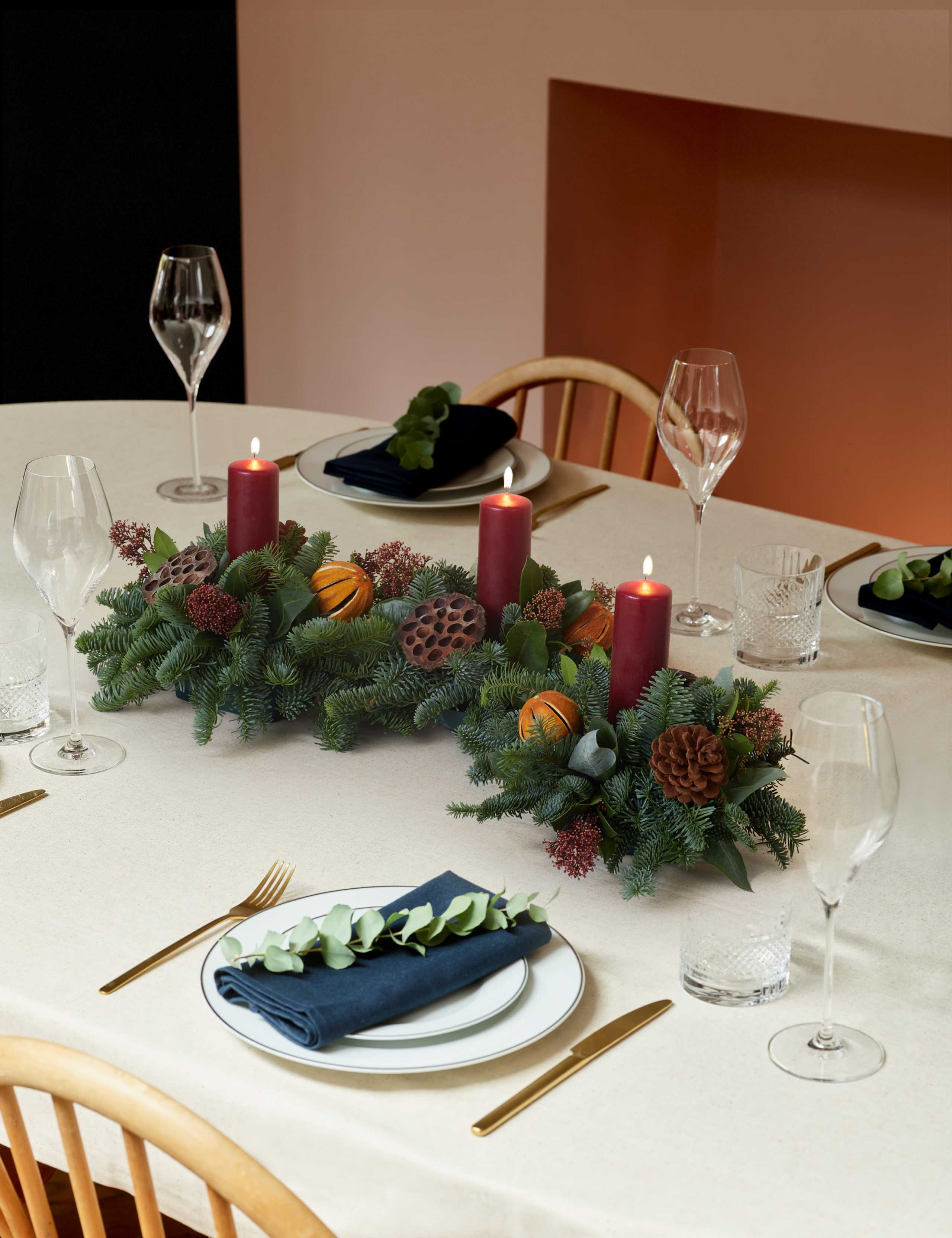 Fresh Foliage Christmas Centrepiece 1 of 4