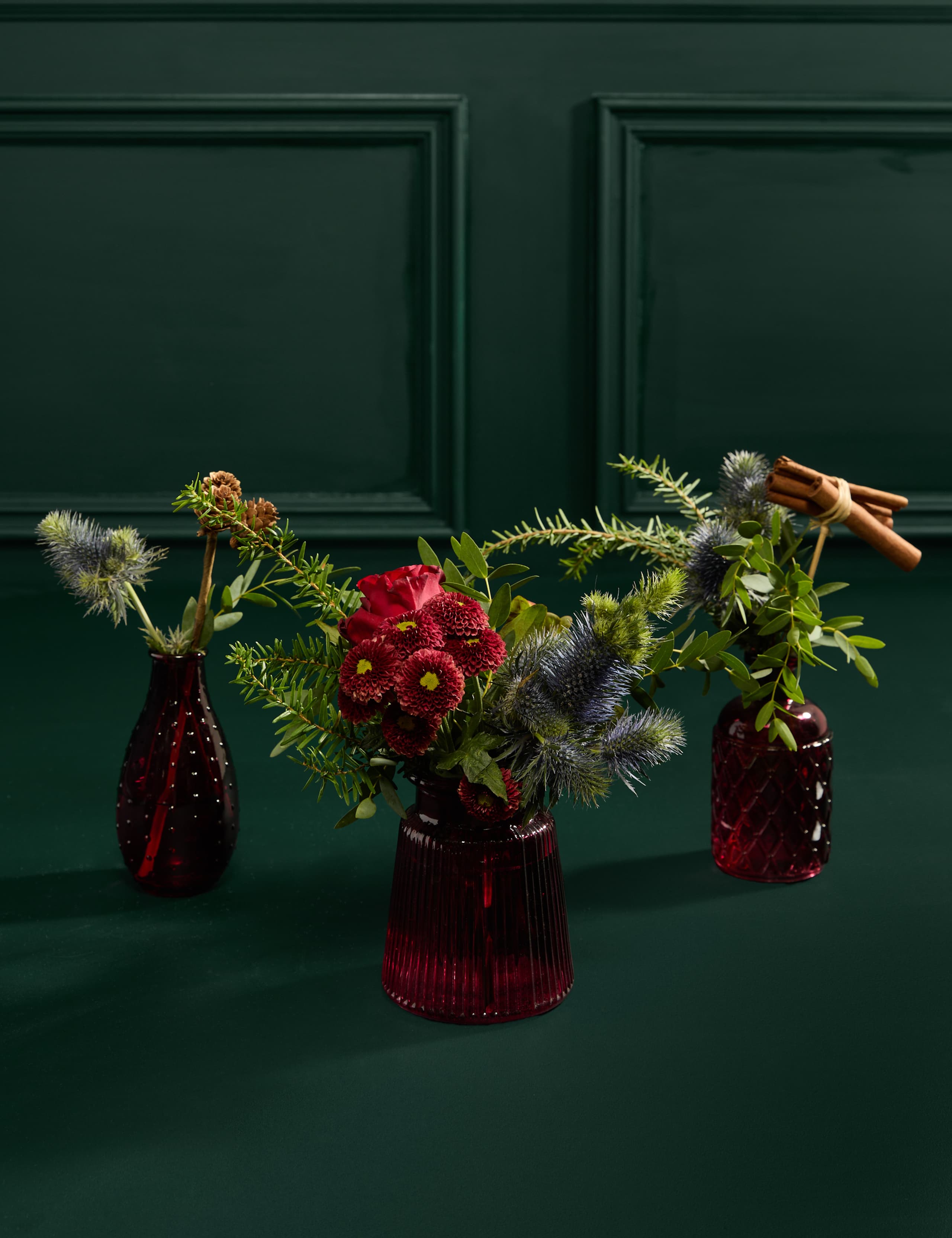 Festive Scarlet Bud Vases 1 of 5