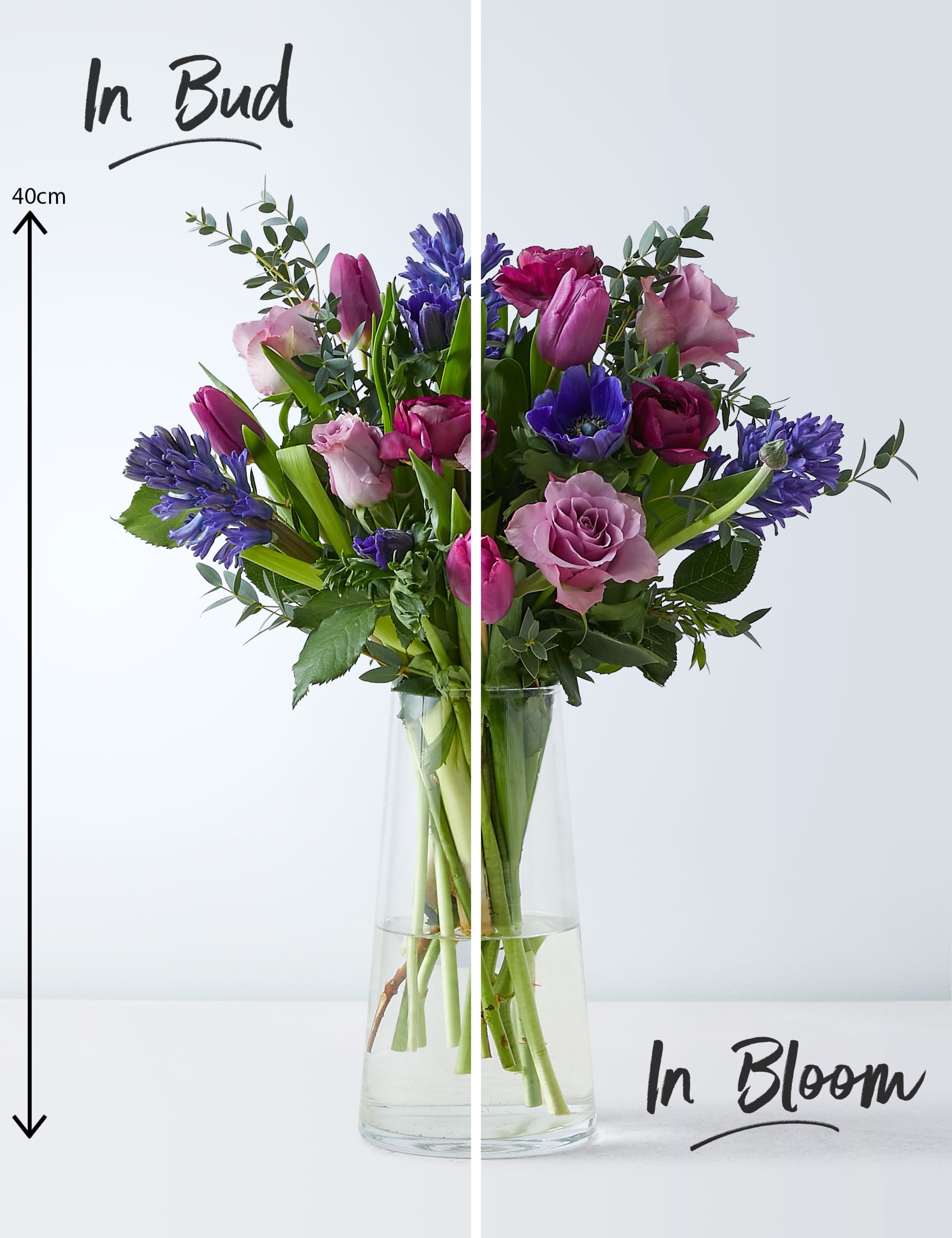 Mum's Rose & Hyacinth Bouquet Prosecco Rosé Bundle 3 of 4